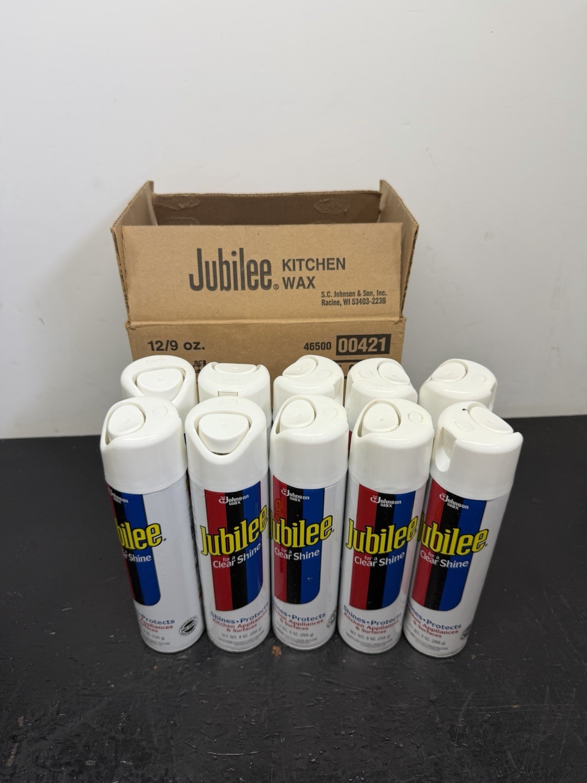 (10 Set) Vintage Jubilee Clear Shine Johnson Wax Kitchen Appliance Polish (10 Set) Vintage Jubilee Clear Shine Johnson Wax Kitchen Appliance Polish