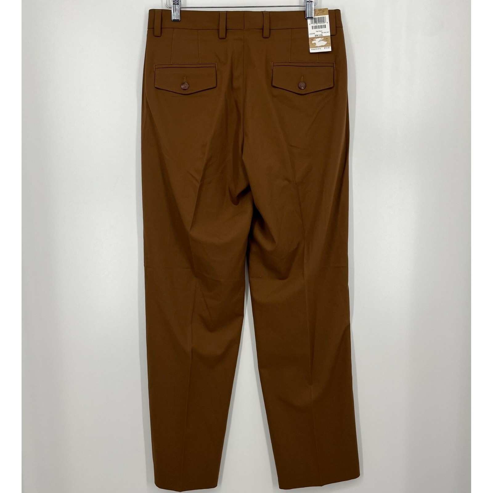 Haggar 1926 Originals Mens Straight Fit Dress Pants Walnut Brown 32x32 New NWT