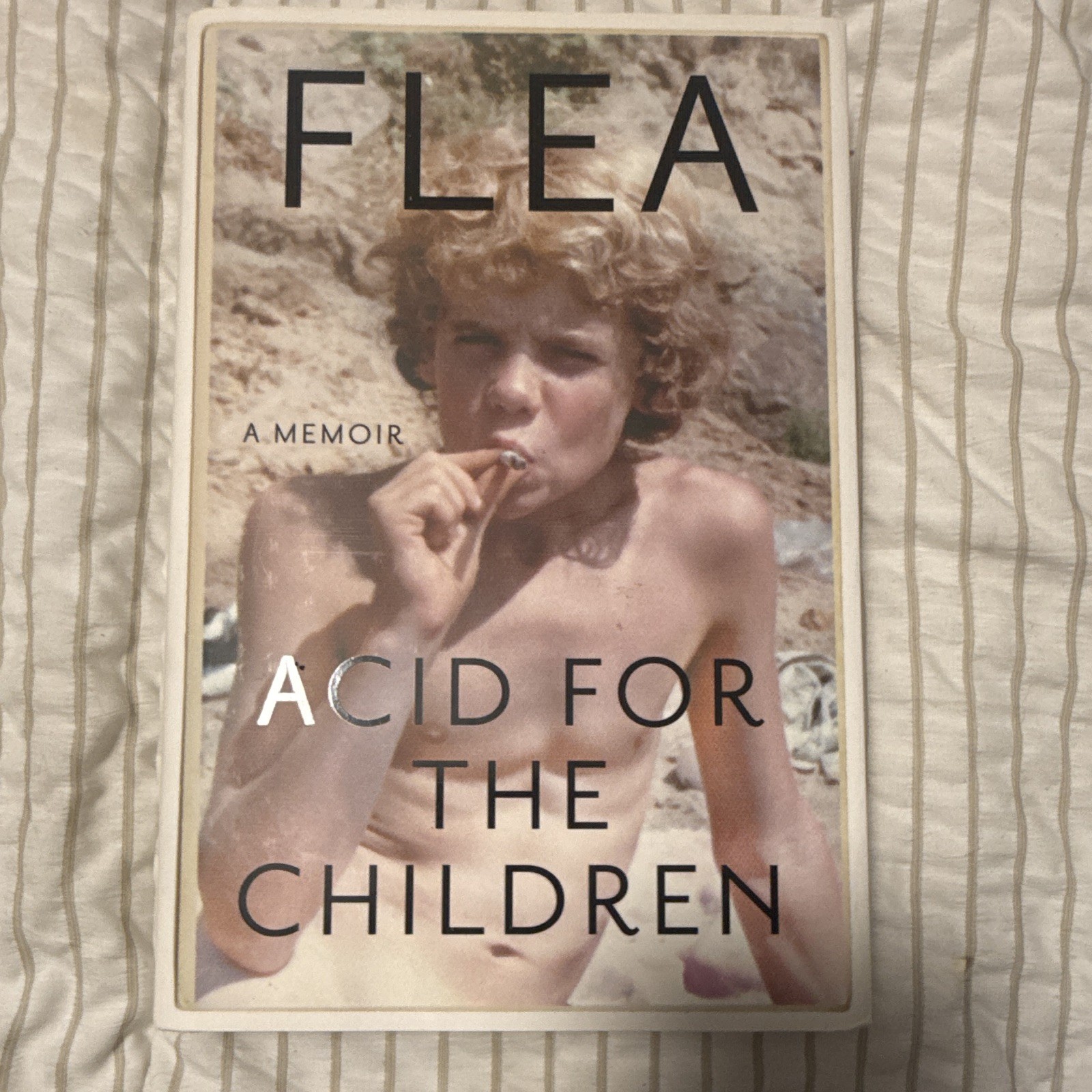 Flea Autographed Book Acid for The Children Red Hot Chili Peppers