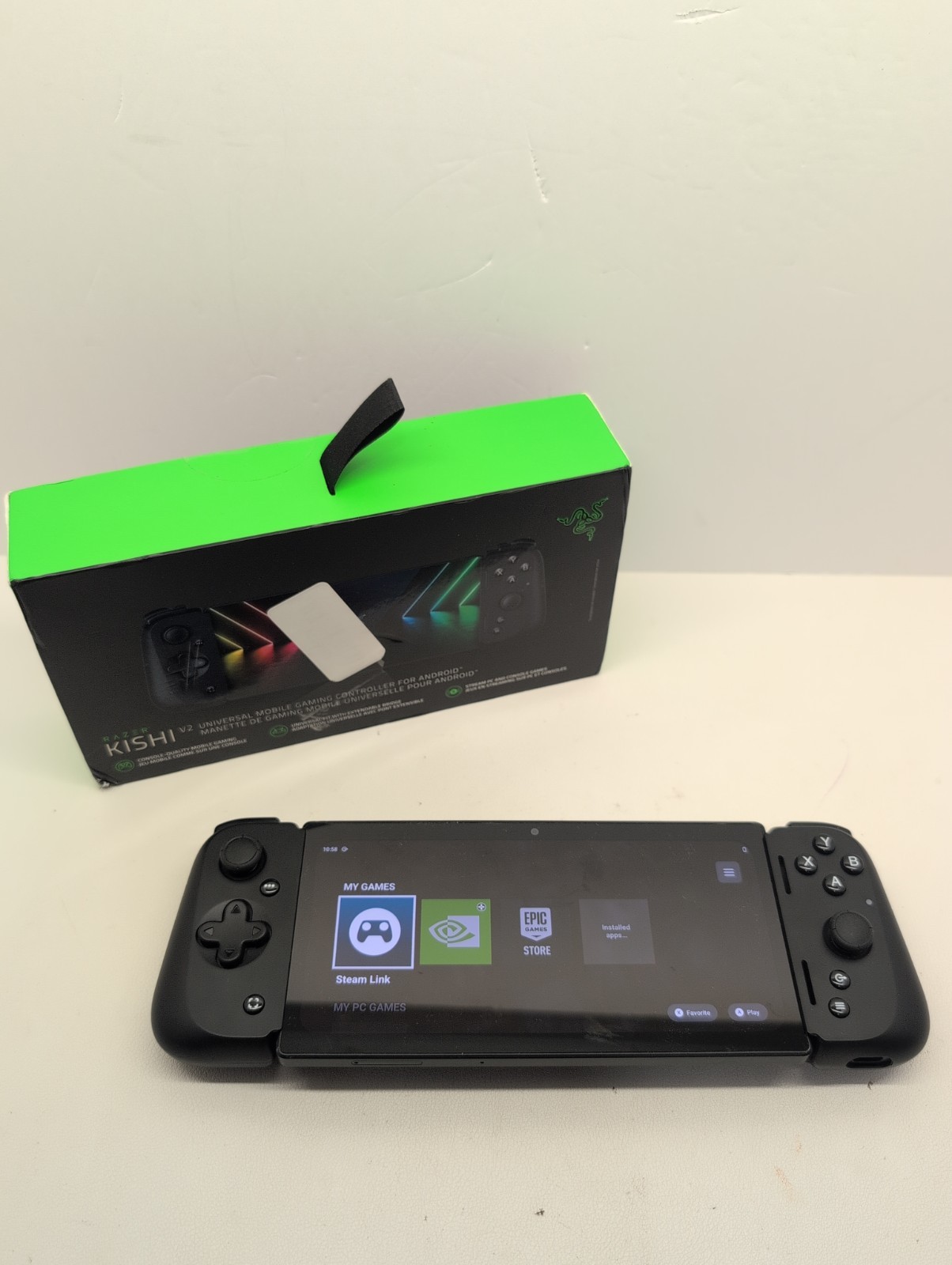 Razer Razer Edge Wifi 6.8 8GB RAM 128GB Black RZ80-04610100-B3U1 W/ Kishi V2 Razer Razer Edge Wifi 6.8 8GB RAM 128GB Black RZ80-04610100-B3U1 W/ Kishi V2