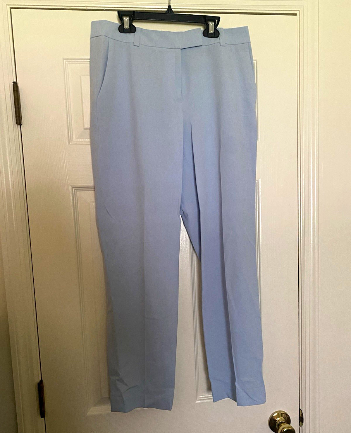 The Limited Women\'s Slim Fit Ankle Pants Blue Solid Flat Front Zip, Size 6 The Limited Women\'s Slim Fit Ankle Pants Blue Solid Flat Front Zip, Size 6
