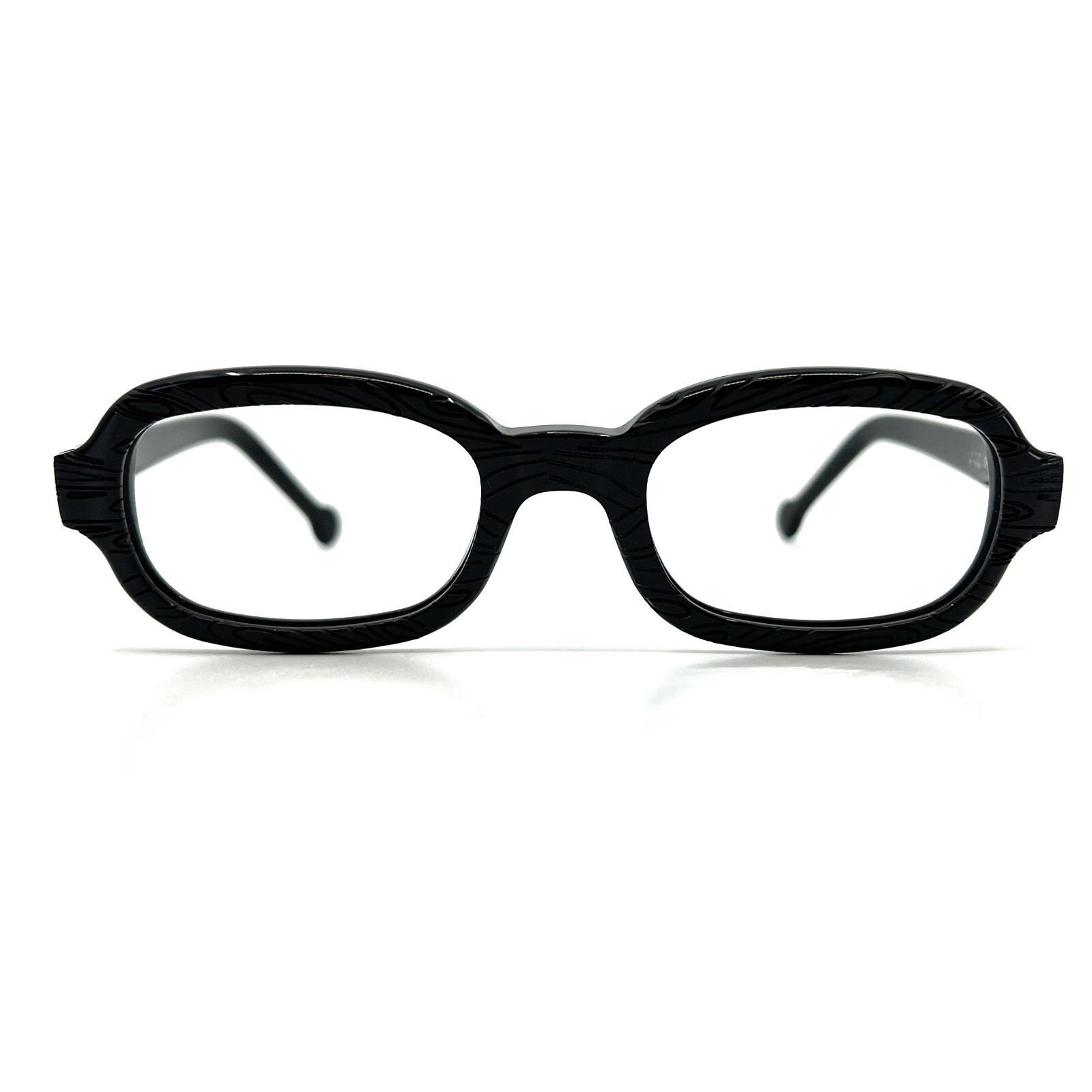 l.a.Eyeworks SKAGG 101  Eyeglasses Frame Black Rectangular Full Rim 48-22-135