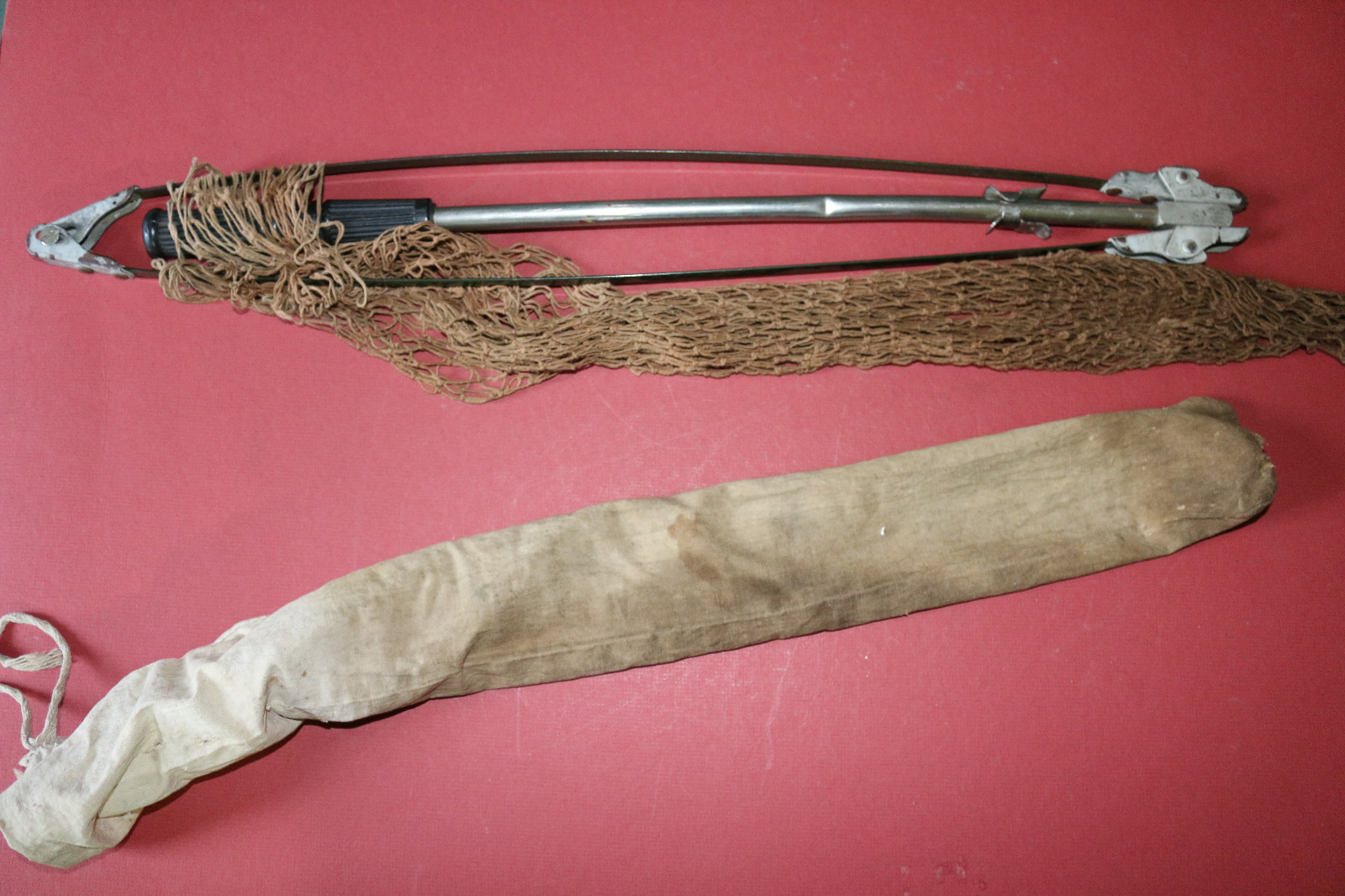 RARE & UNUSUAL vintage sportsman folding fishing net w/ case Pat. No.2202789 RARE & UNUSUAL vintage sportsman folding fishing net w/ case Pat. No.2202789