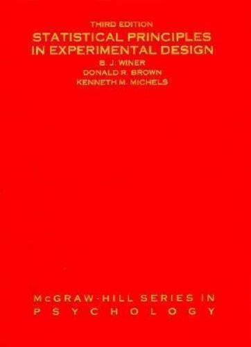 Statistical Principles In Experimental Design