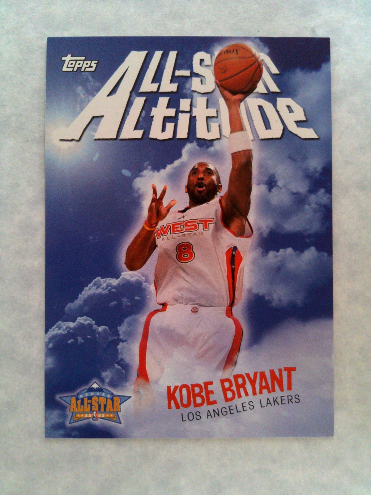 2005-06 Topps Kobe Byrant #AS-KB All-Star Altitude Insert HOF Lakers 2005-06 Topps Kobe Byrant #AS-KB All-Star Altitude Insert HOF Lakers