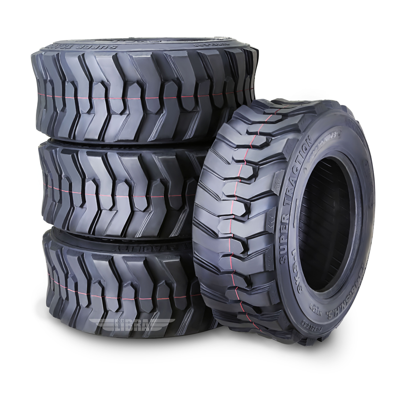 4 SuperGuider Heavy Duty 12-16.5/12PR SKS1 Skid Steer Tire Bobcat w/Rim Guard 4 SuperGuider Heavy Duty 12-16.5/12PR SKS1 Skid Steer Tire Bobcat w/Rim Guard