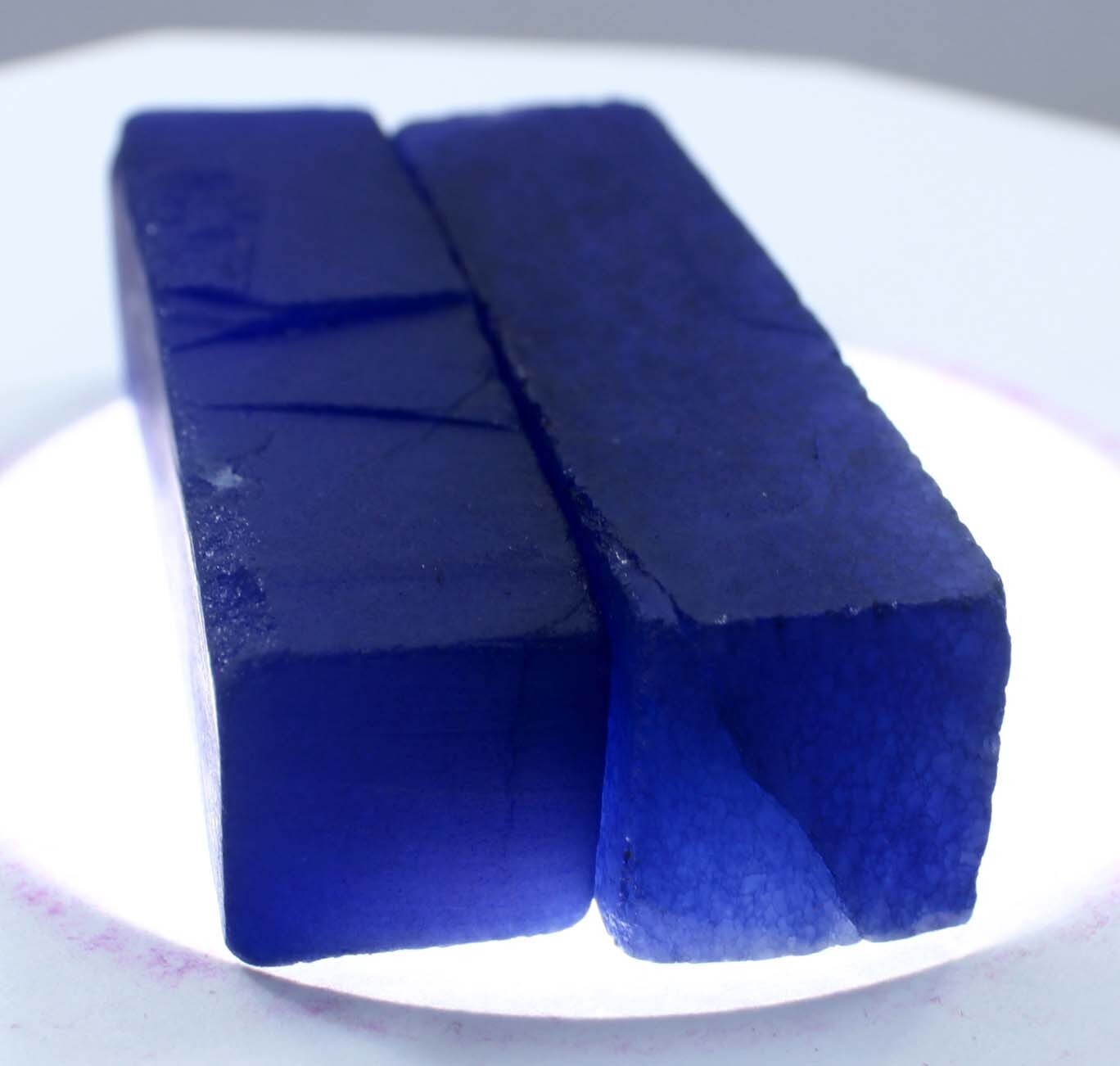 530 Ct Natural Sapphire Huge Rough Earth Mined Certified Blue Loose Gemstone