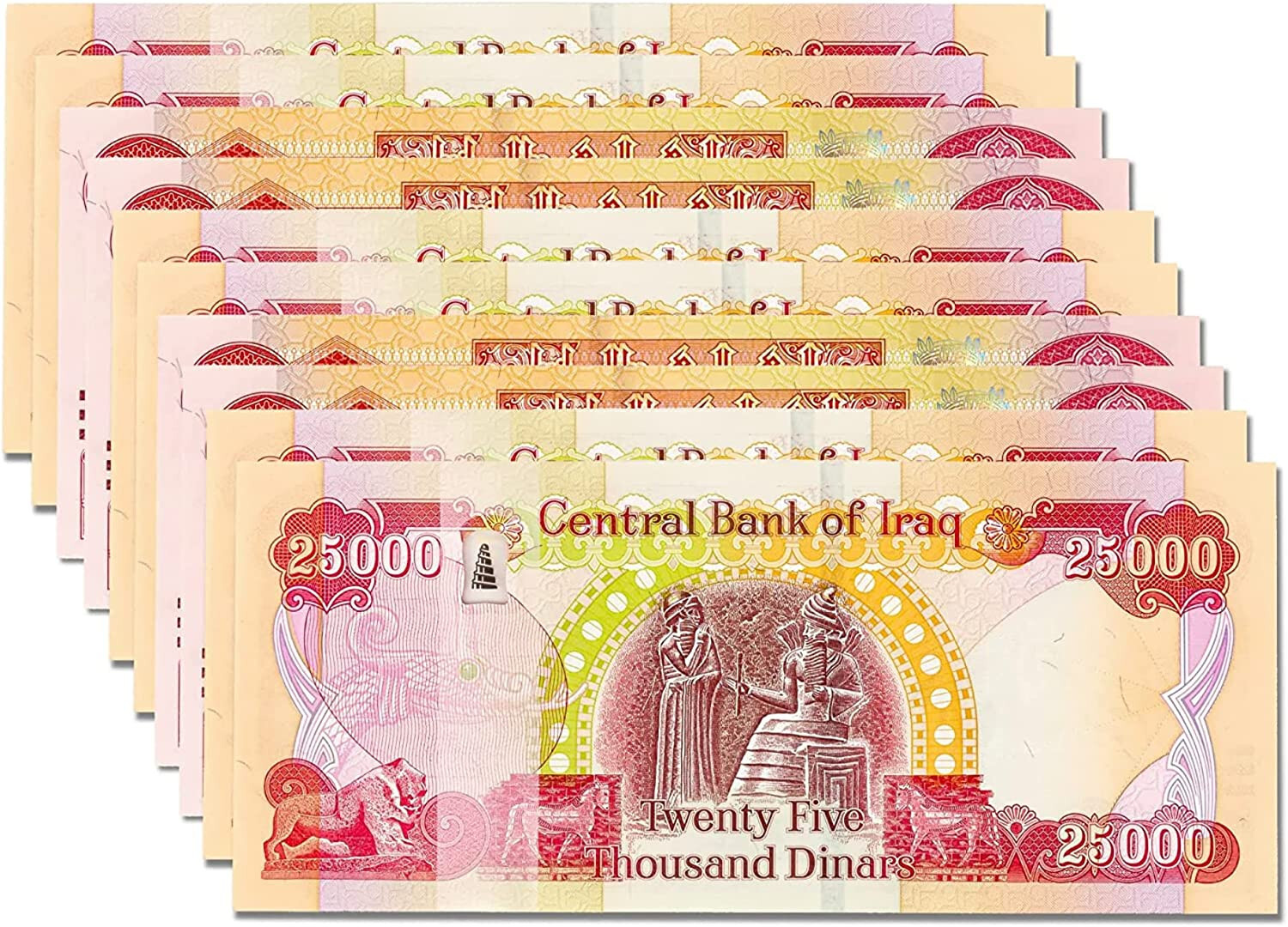 Iraq 400,000 Dinars 2023 NEW UNC 400k IQD Authentic Active (16 x 25,000)
