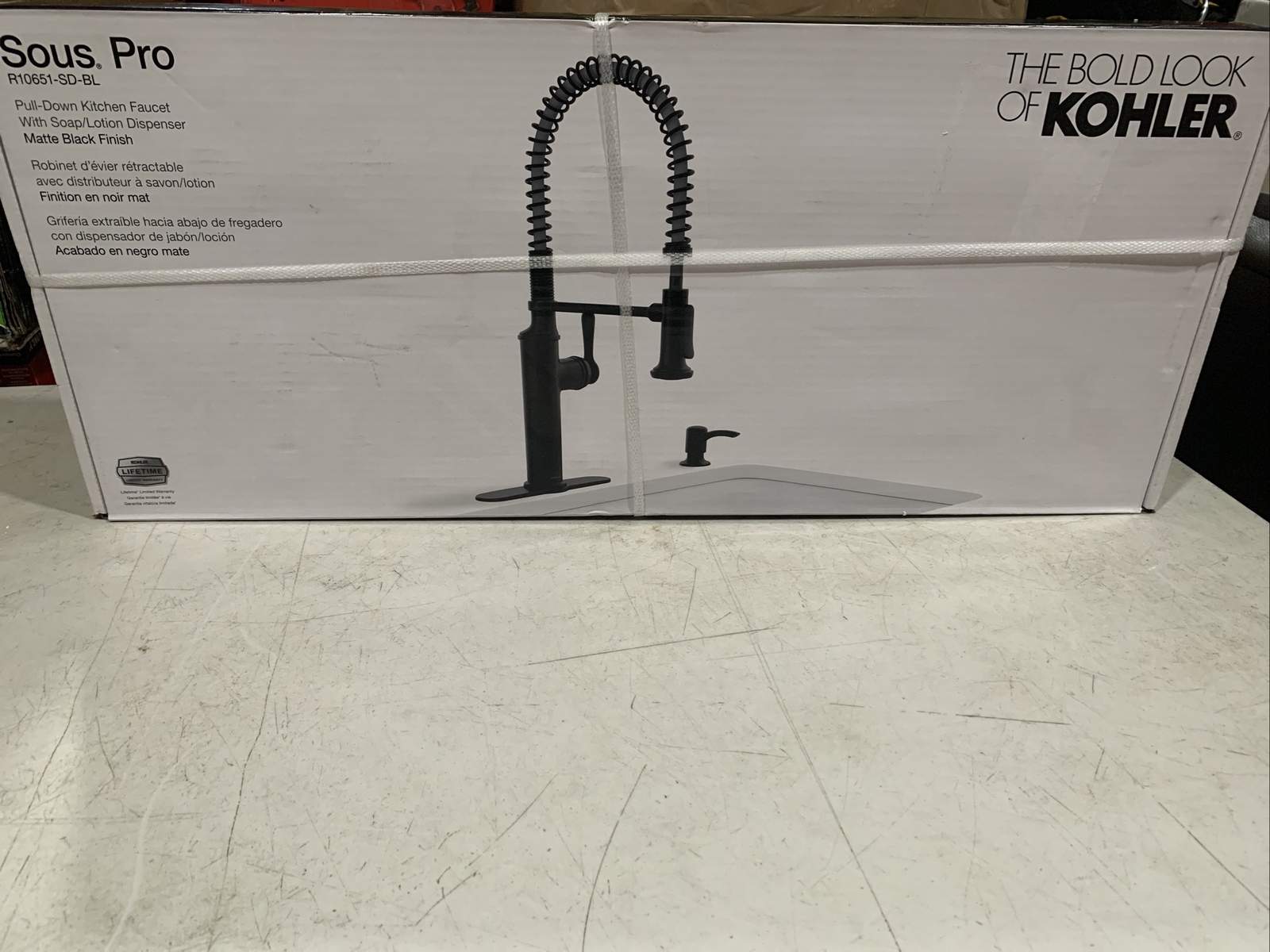 Kohler Sous Pro Faucet - Matte Black Finish With Soap Dispenser R10651-SD-BL NEW Kohler Sous Pro Faucet - Matte Black Finish With Soap Dispenser R10651-SD-BL NEW