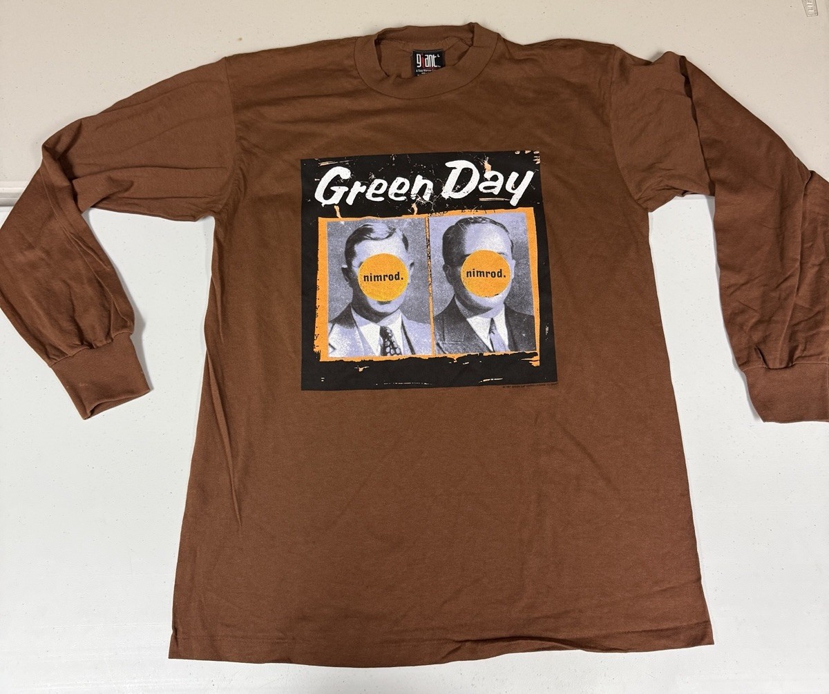 Vintage NEW 1997 Green Day Large Longsleeve Tour Shirt Nimrod Australia Japan