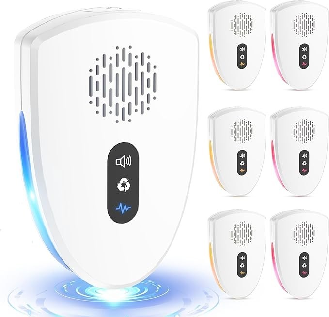 2026  Upgraded Ultrasonic Pest Control Repeller, Mouse insect Repellent 6 Pack