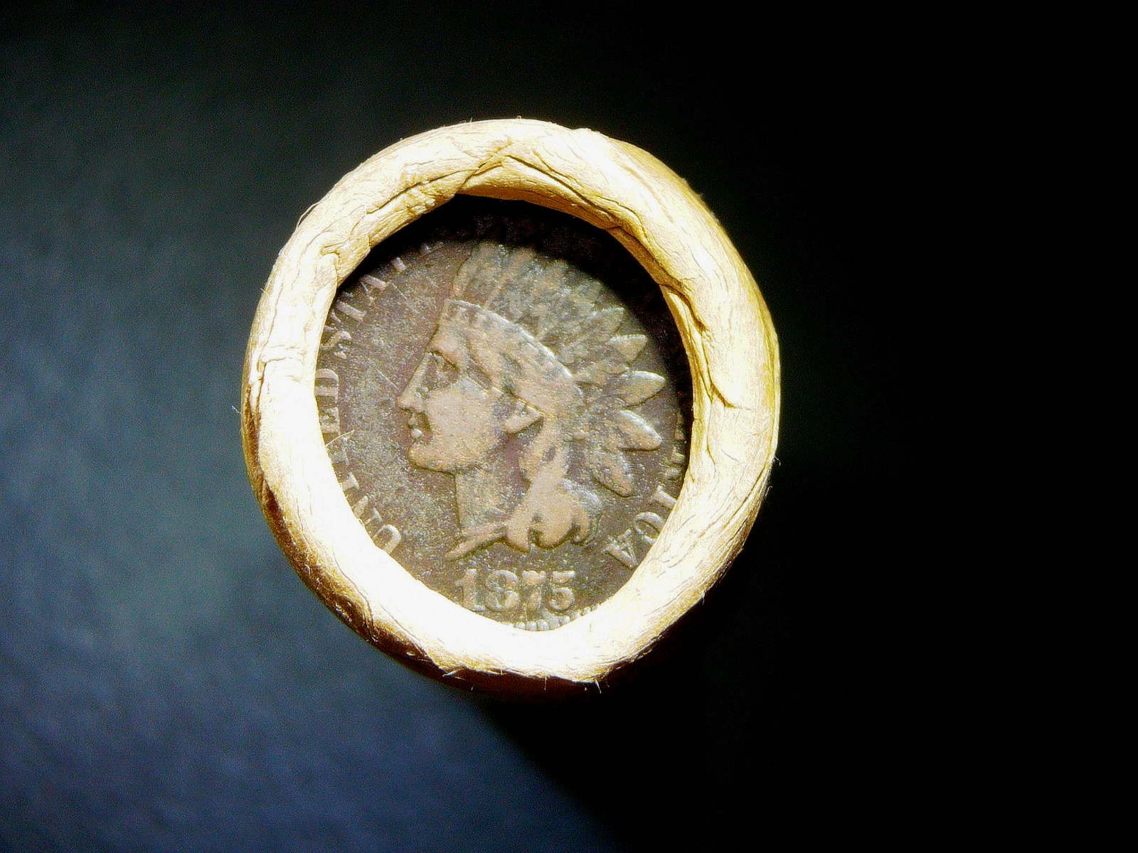 SCARCE 1875 IH / 1909 VDB END VINTAGE ROLL 50 COIN LOT MONTANA BANK WRAP R-471