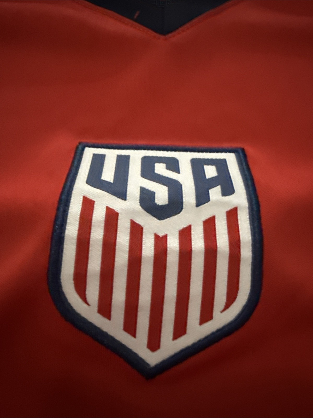 U.S. Soccer Federation USMNT Adult Game Day Soccer Poly Shirt T-Shirt RED XL