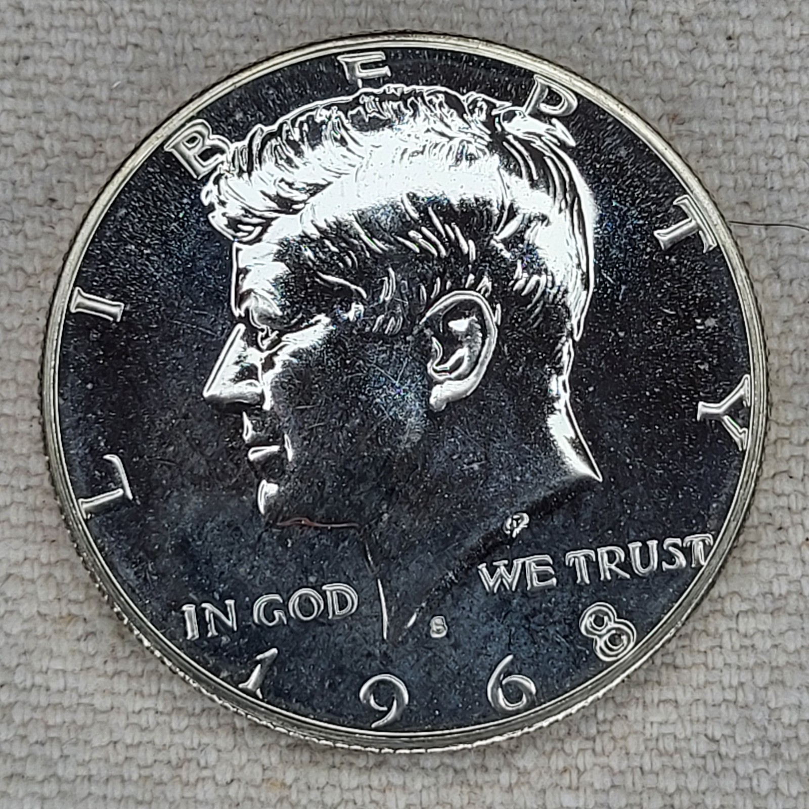 1968-S Kennedy Half Dollar Proof Silver US Mint 50C Coin 40%