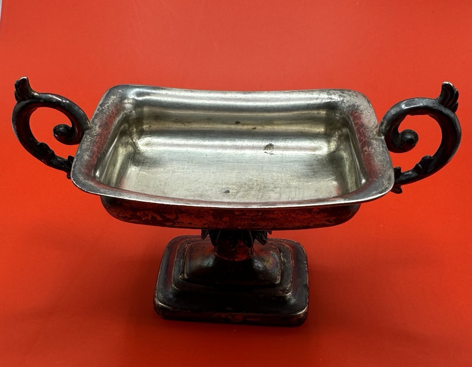 Antique Polish Silver Salt Cellar by Emil Radke Warsaw 84 Silver 19th Century