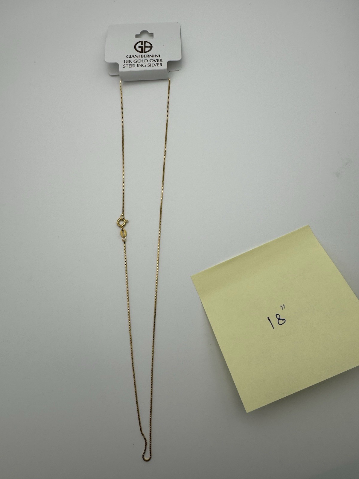 Giani Bernini 18” Chain Necklace in 18k Gold Over Sterling Silver NWT Giani Bernini 18” Chain Necklace in 18k Gold Over Sterling Silver NWT