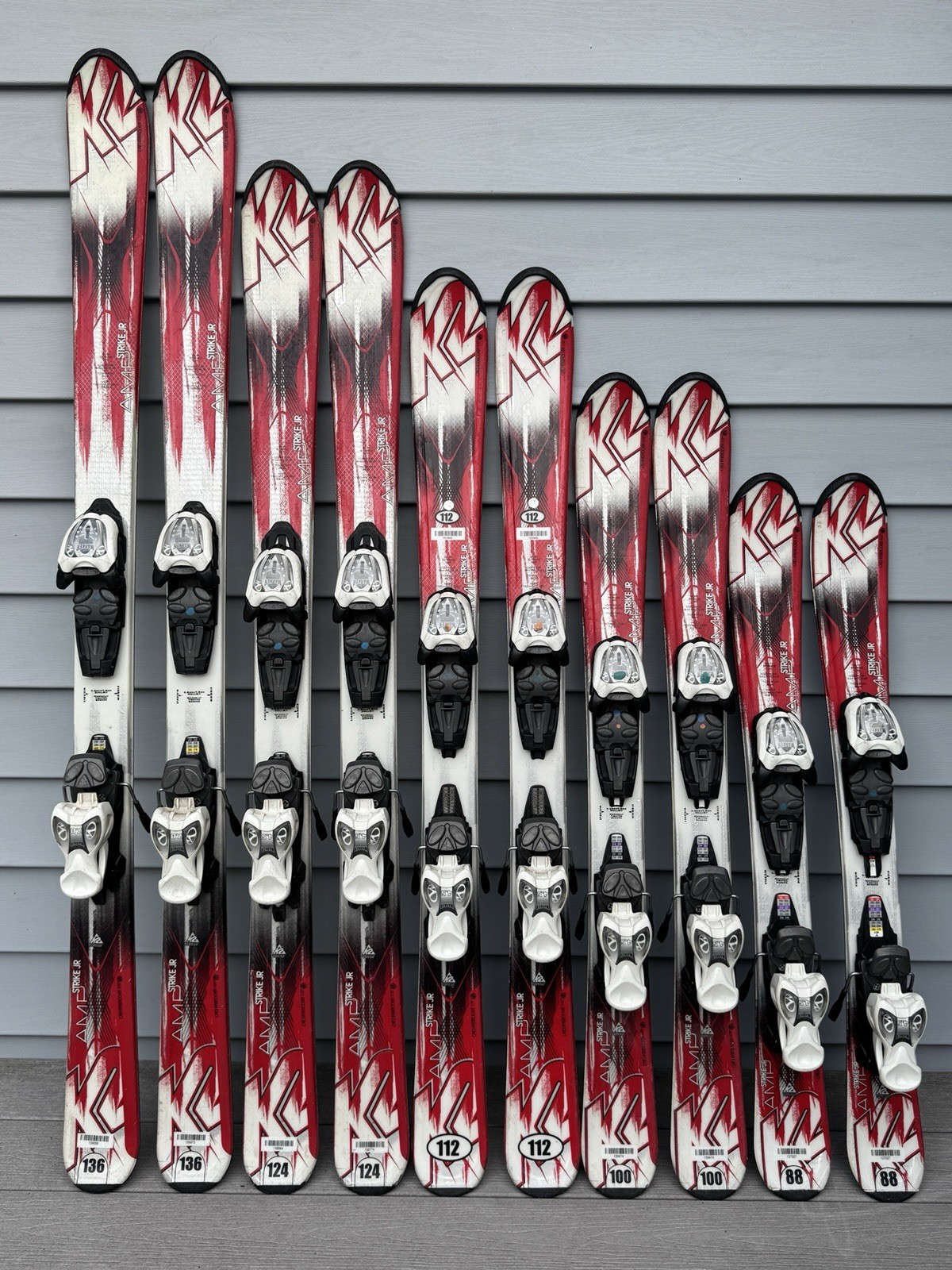 Kids Skis Youth K2 Amp Strike Junior Skis-GREAT CONDITION ALL SIZES Kids
