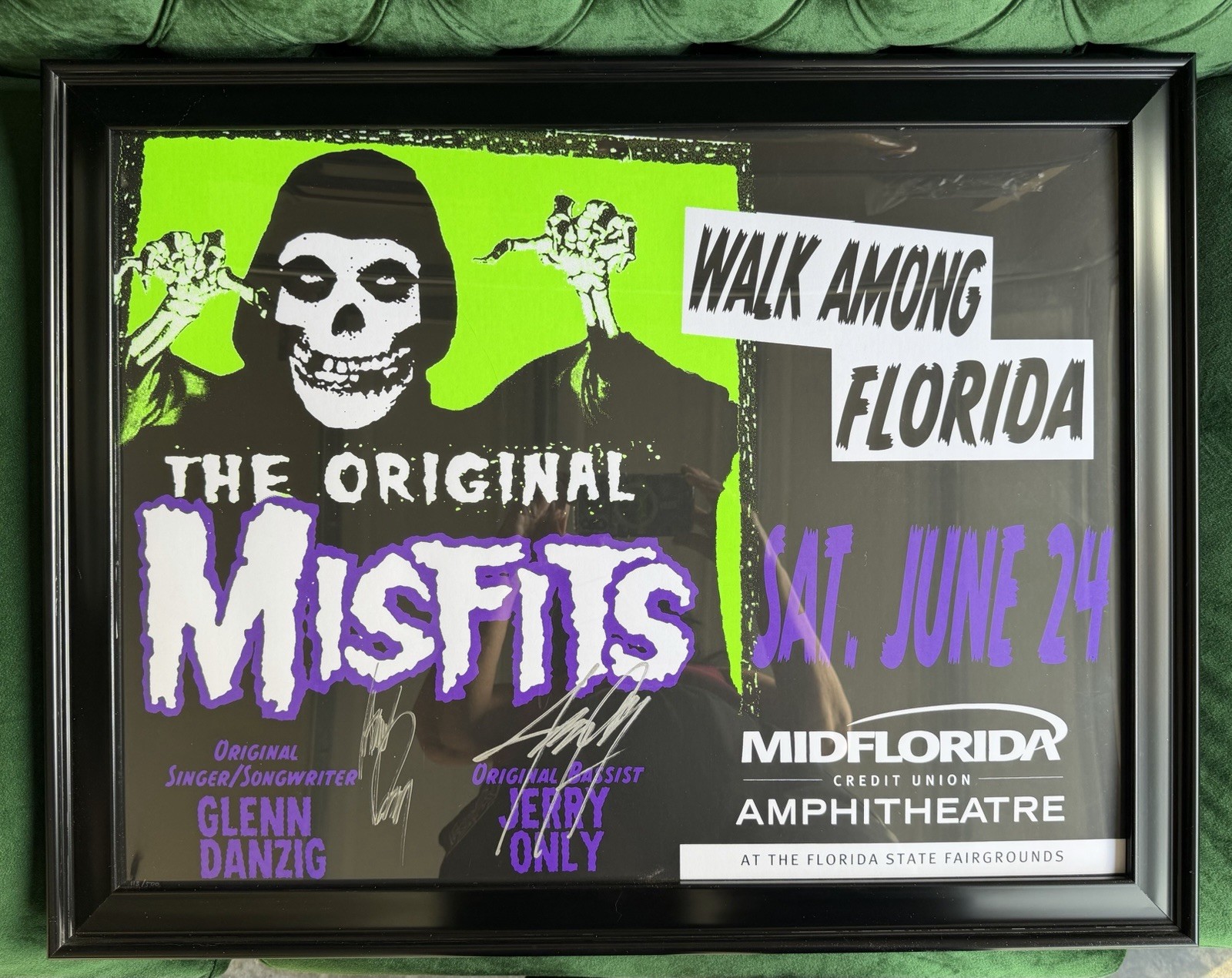 MISFITS Original SIGNED Poster Glenn Danzig Jerry Only “Walk Among Florida” tour MISFITS Original SIGNED Poster Glenn Danzig Jerry Only “Walk Among Florida” tour