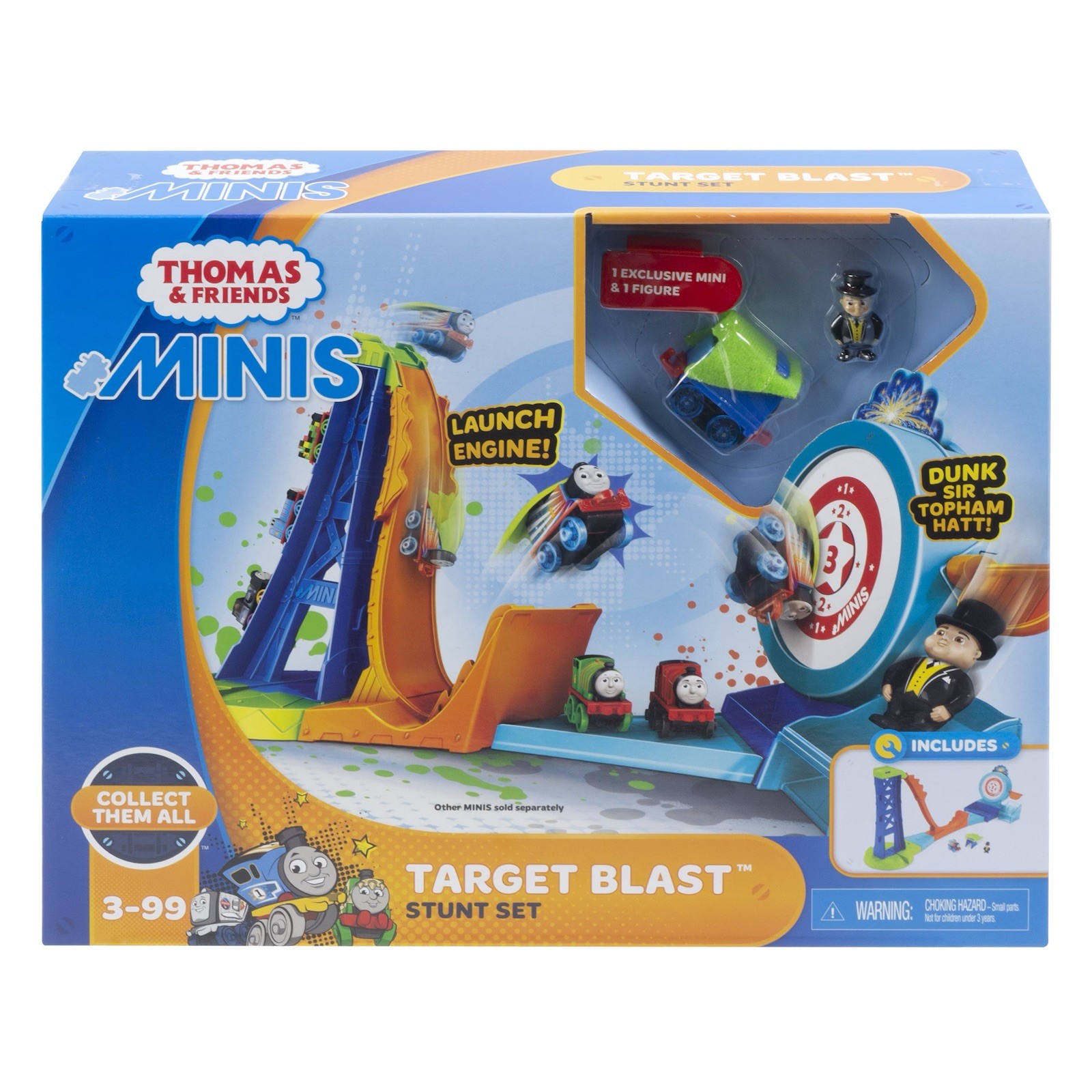 RARE 2018 Thomas and Friends Minis Target Blast Stunt Launcher Complete Topham RARE 2018 Thomas and Friends Minis Target Blast Stunt Launcher Complete Topham