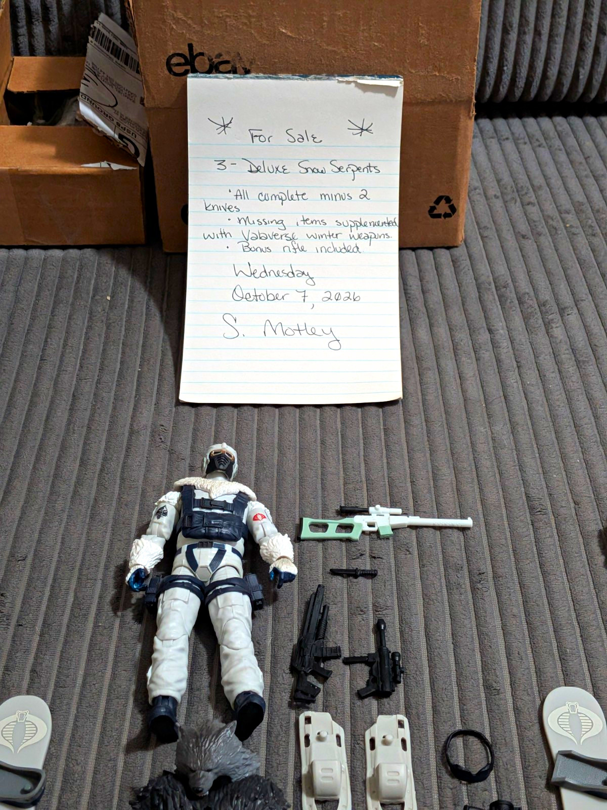 Hasbro G.I. Joe Classified Deluxe Snow Serpent Set of 3 Action Figures