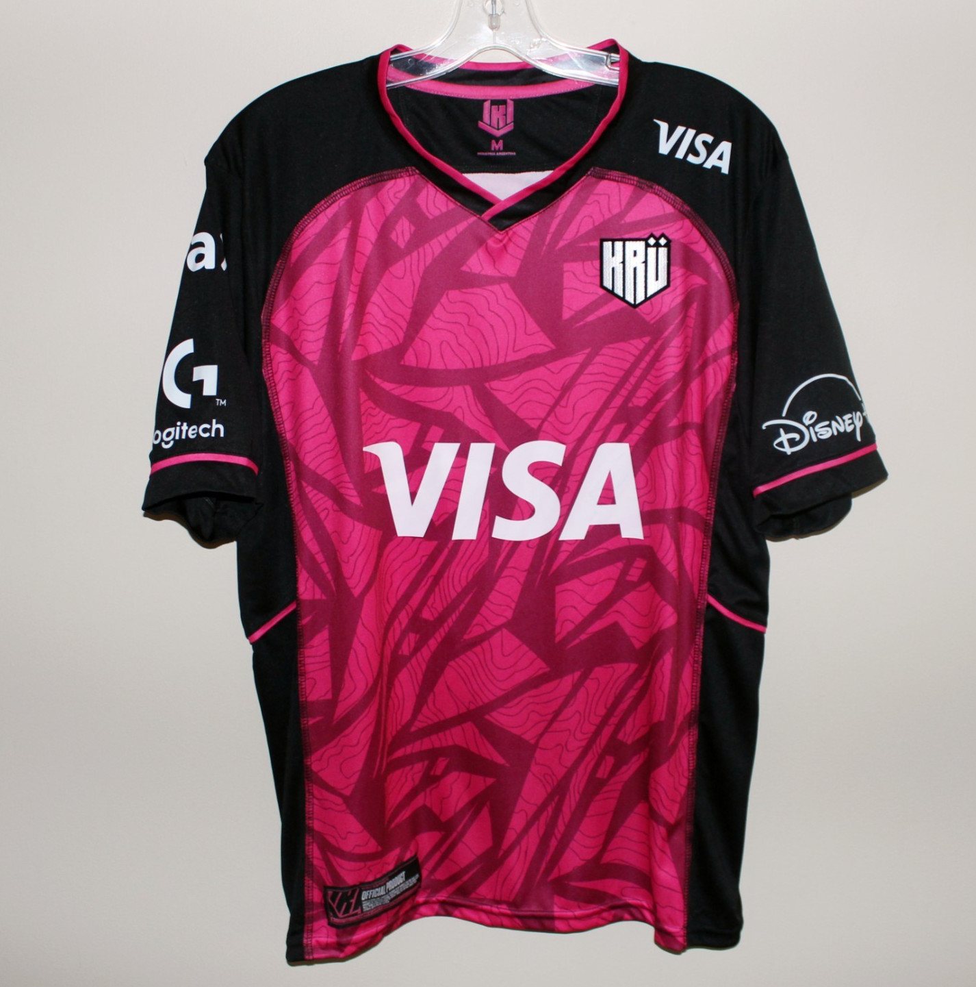 mint unworn KRU KRÜ Esports 2024-25 pink jersey Argentina camisa oficial 2024/25