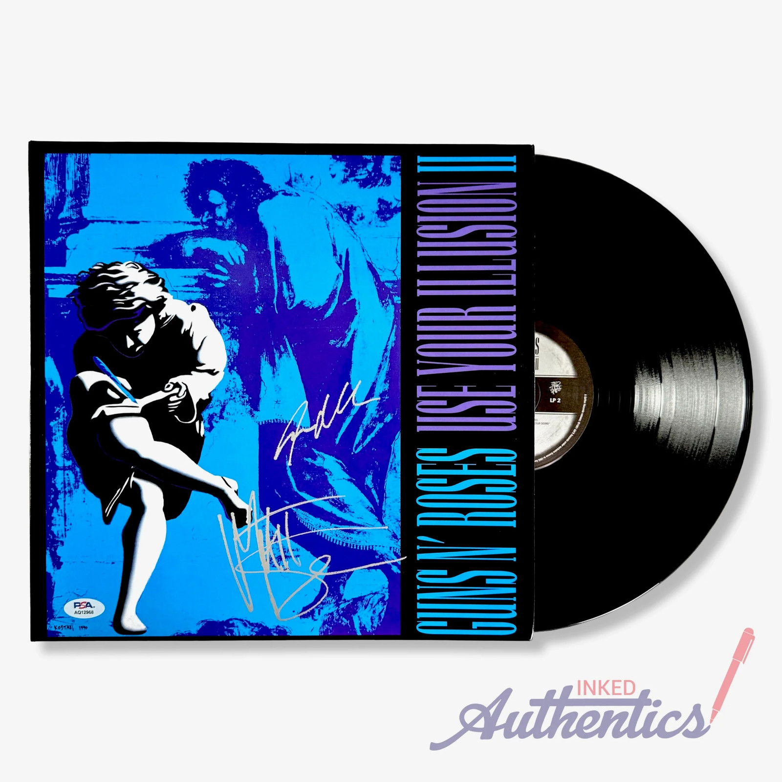 Guns N’ Roses Signed Autographed Vinyl LP 