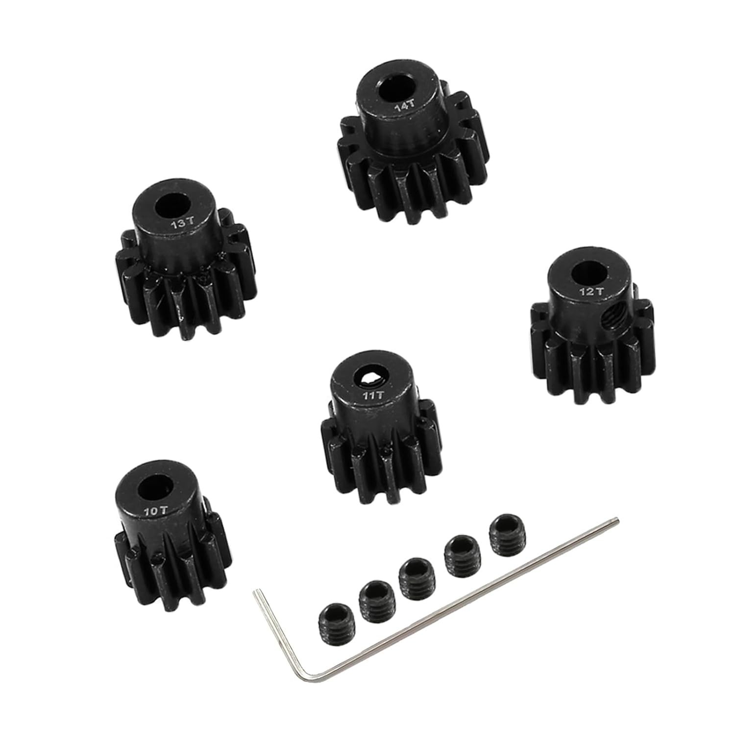 Metal Steel 3.175Mm Shaft 32P Pinion Gear Set 10T 11T 12T 13T 14T Compatible wit Metal Steel 3.175Mm Shaft 32P Pinion Gear Set 10T 11T 12T 13T 14T Compatible wit