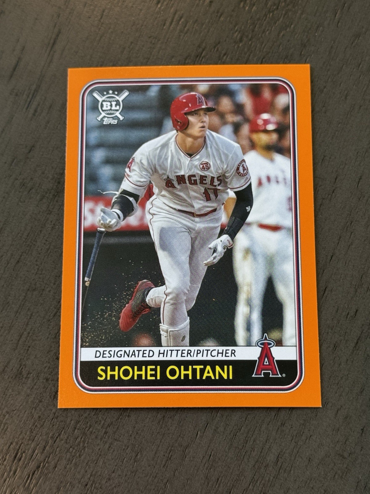 2020 Topps Big League Shohei Ohtani Orange Parallel #28