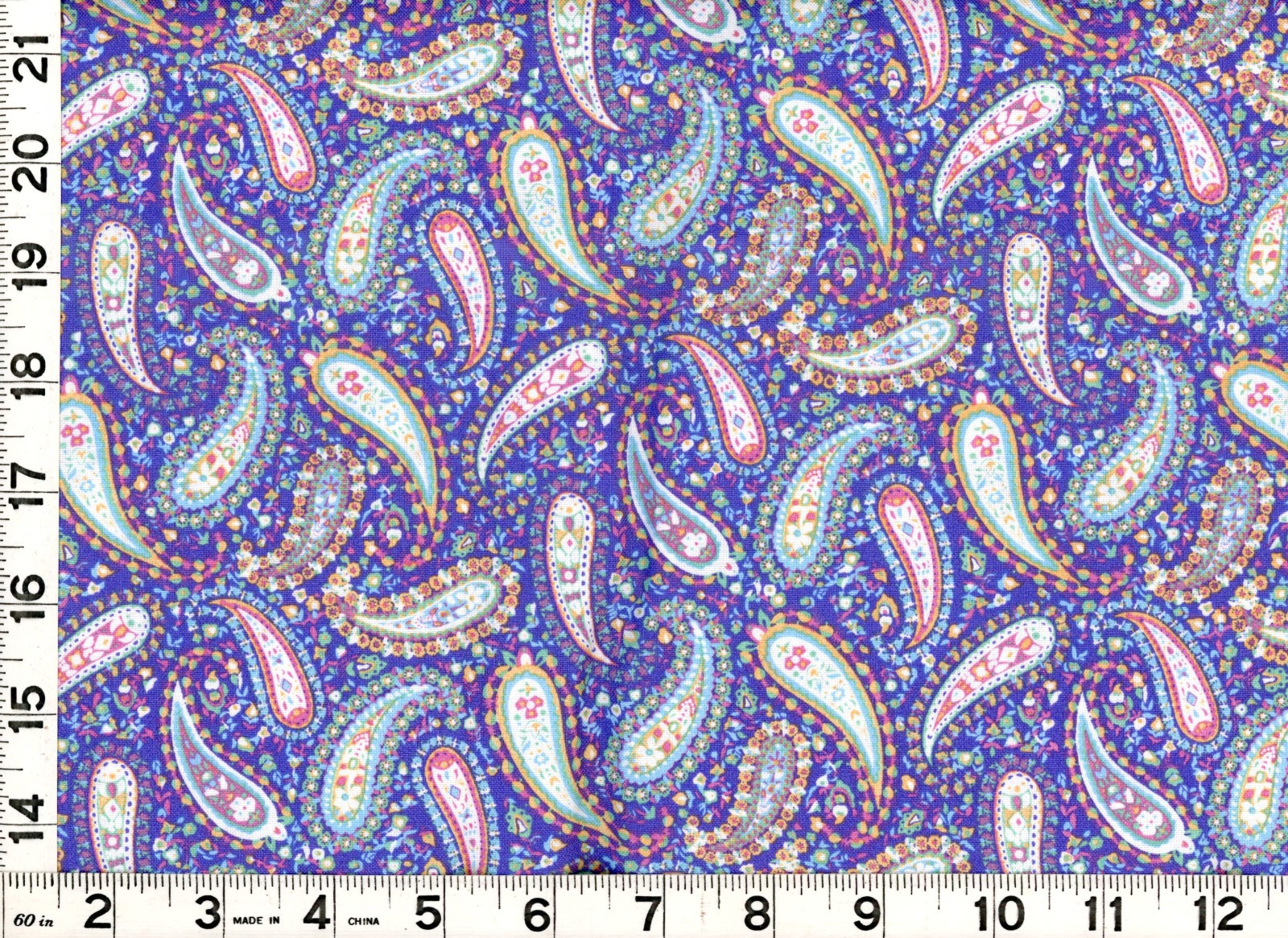 Fancy Floral Paisley Light Purple  Quilting Sewing Fabric by Yard #229
