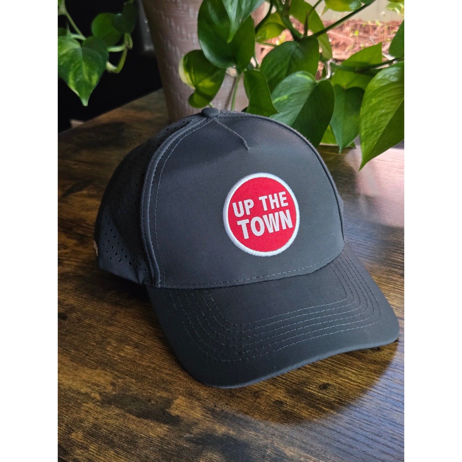 WXM USA Wrexham AFC Up The Town Snapback Hat Charcoal Gray Perforated Mesh Cap