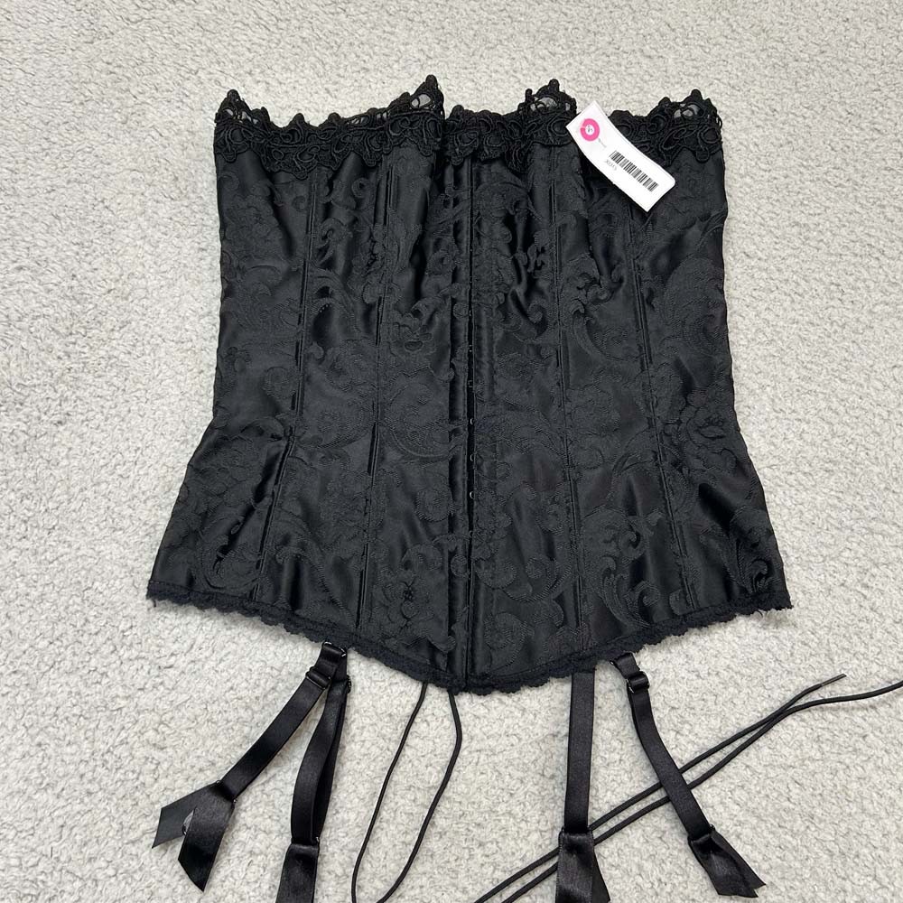VTG Fredericks Of Hollywood Corset 34 Corset Top Goth Lingerie Garters VTG Fredericks Of Hollywood Corset 34 Corset Top Goth Lingerie Garters