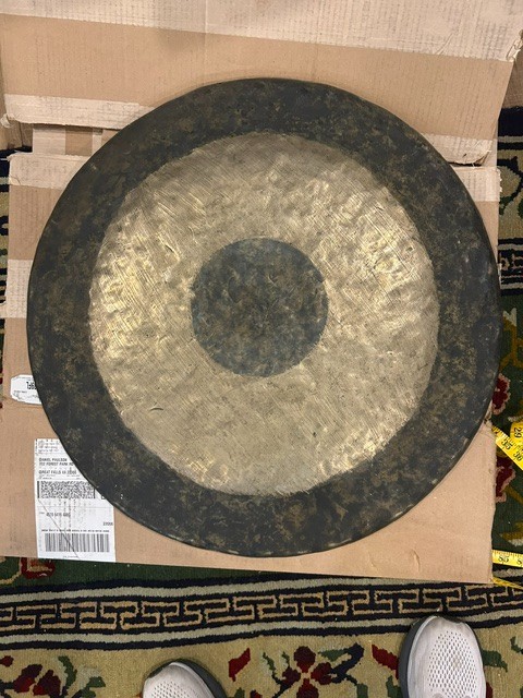 ANTIQUE CHINESE GONG 23.5