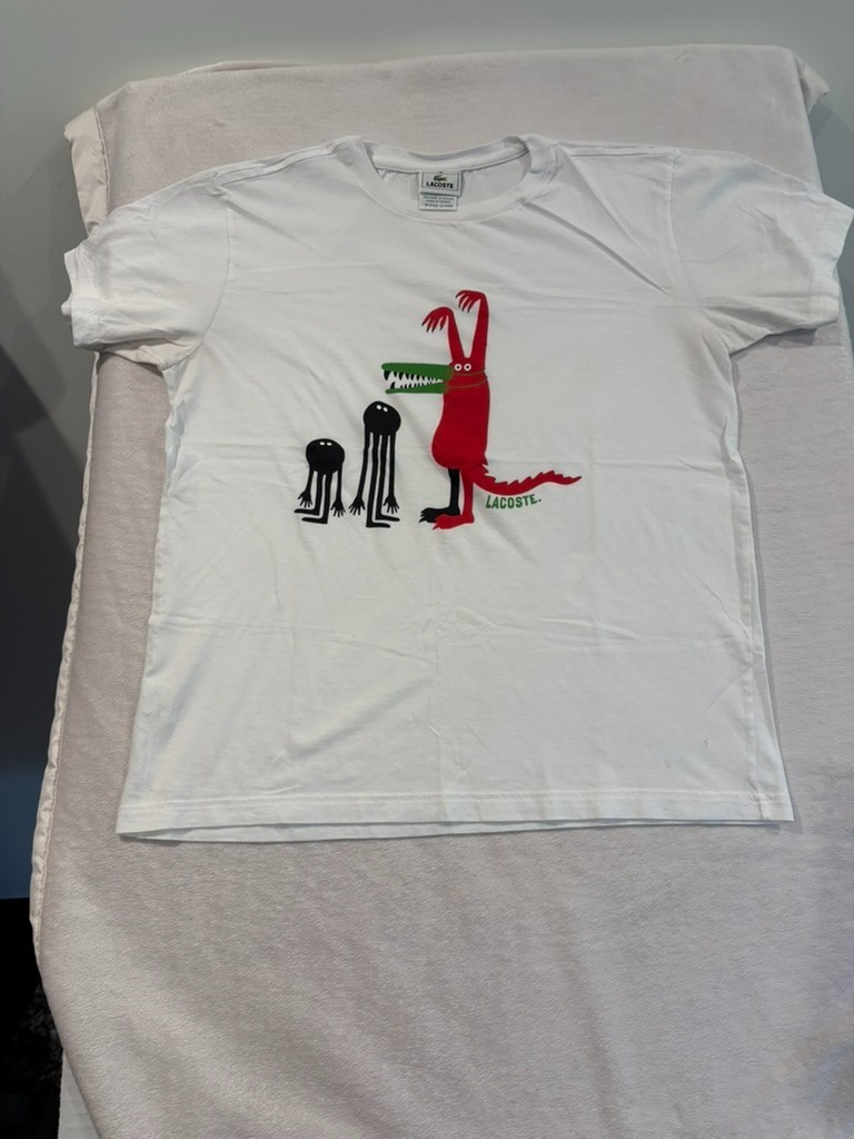 Rare Limited Edition 2012 Lacoste x Geneviève Gauckler Collaboration Graphic Tee Rare Limited Edition 2012 Lacoste x Geneviève Gauckler Collaboration Graphic Tee