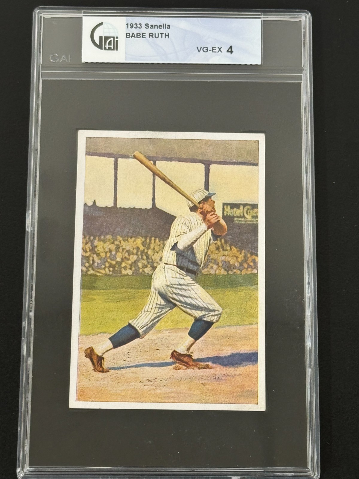 1932 1933 Sanella Type-2 Babe Ruth GAI VG-EX 4 *SEWALL-SD* 1932 1933 Sanella Type-2 Babe Ruth GAI VG-EX 4 *SEWALL-SD*