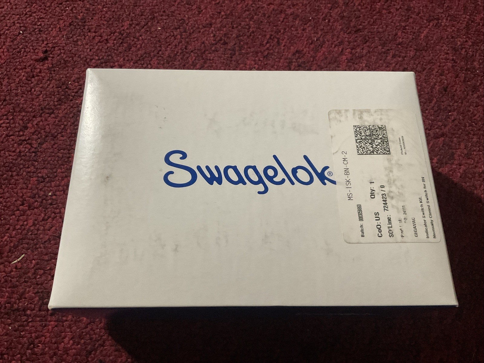 Swagelok normal closed indicator switch kit for BN Swagelok normal closed indicator switch kit for BN