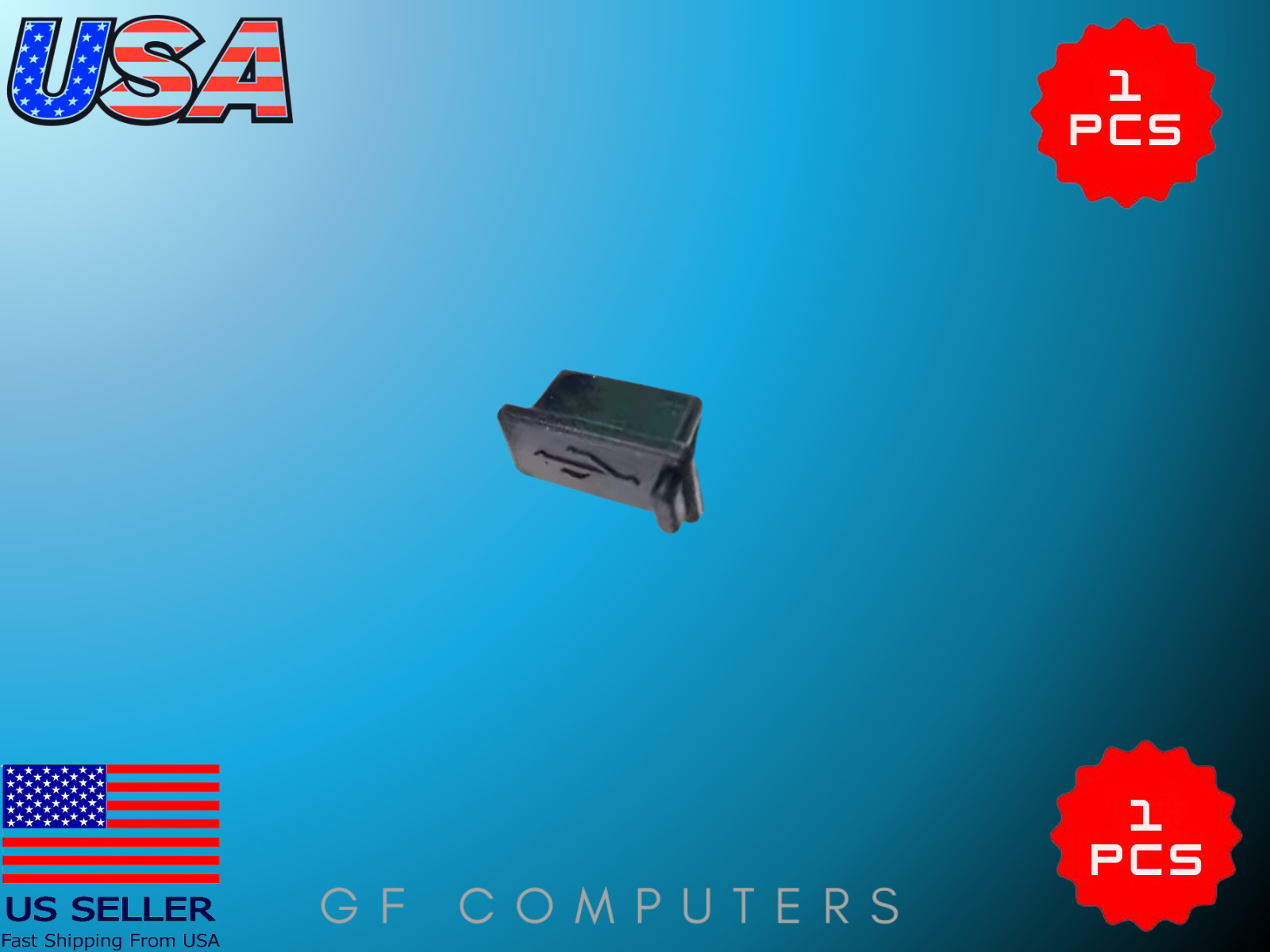 USB 2.0 / 3.0 Port Dustproof Cover Plug Cap - Black, White, Clear Options