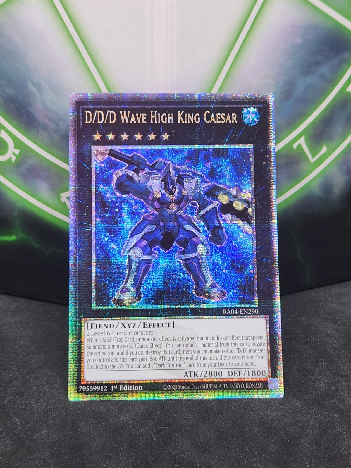 Yugioh D/D/D Wave High King Caesar RA04-EN290 Quarter Century Rare 1st Ed NM