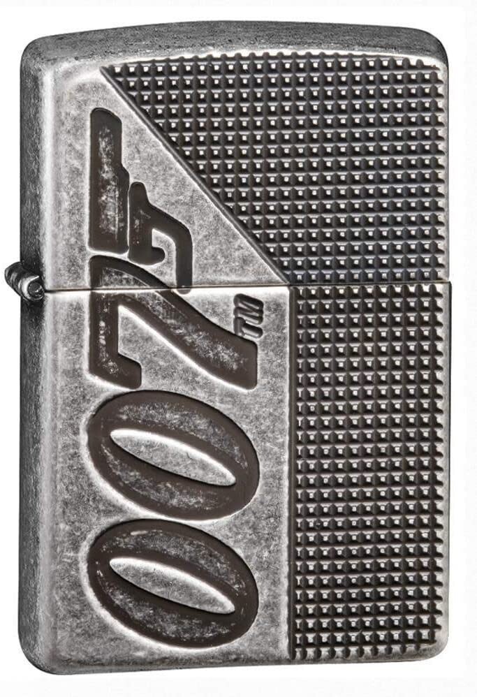Zippo James Bond 007 Armor Antique Silver Plate 49033 Zippo James Bond 007 Armor Antique Silver Plate 49033