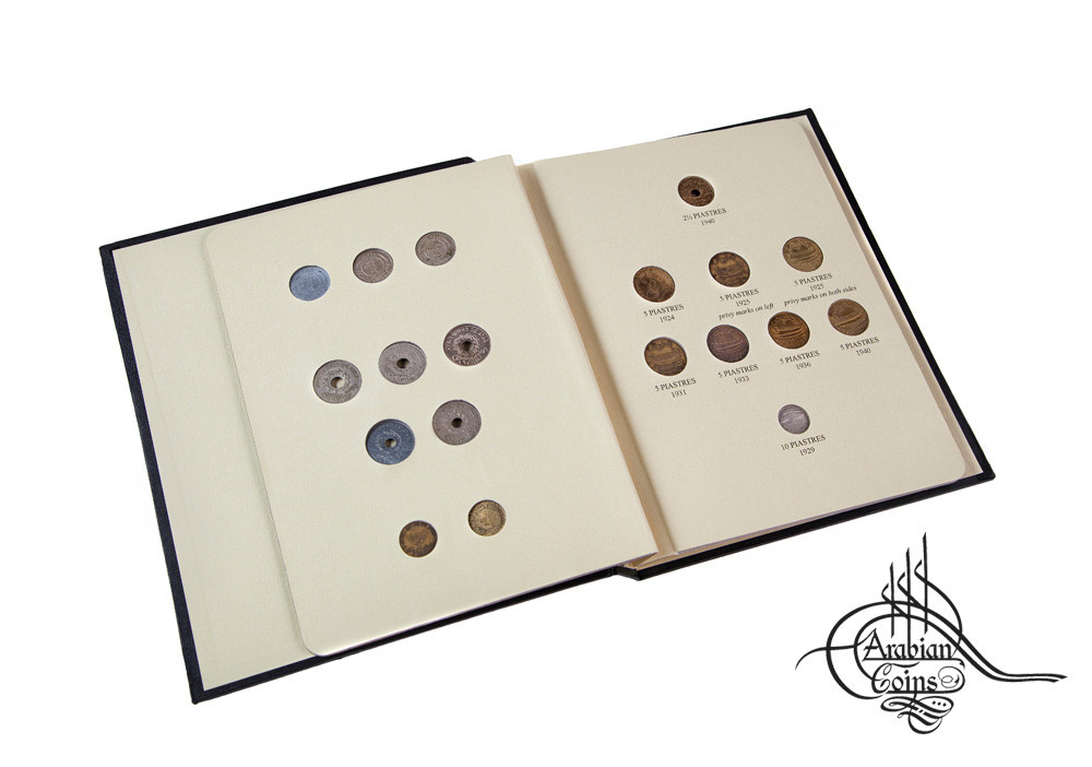 Lebanon 1924-1941 Coin Album inc. 1925 1929 1931 1933 1934 1936 1937 1940