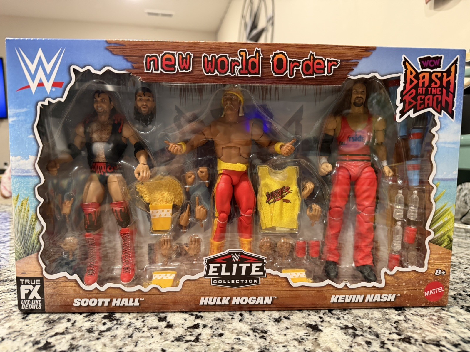 2026 WWE Elite Bash at the Beach 3-Pack: Hulk Hogan, Scott Hall & Kevin Nash 2026 WWE Elite Bash at the Beach 3-Pack: Hulk Hogan, Scott Hall & Kevin Nash