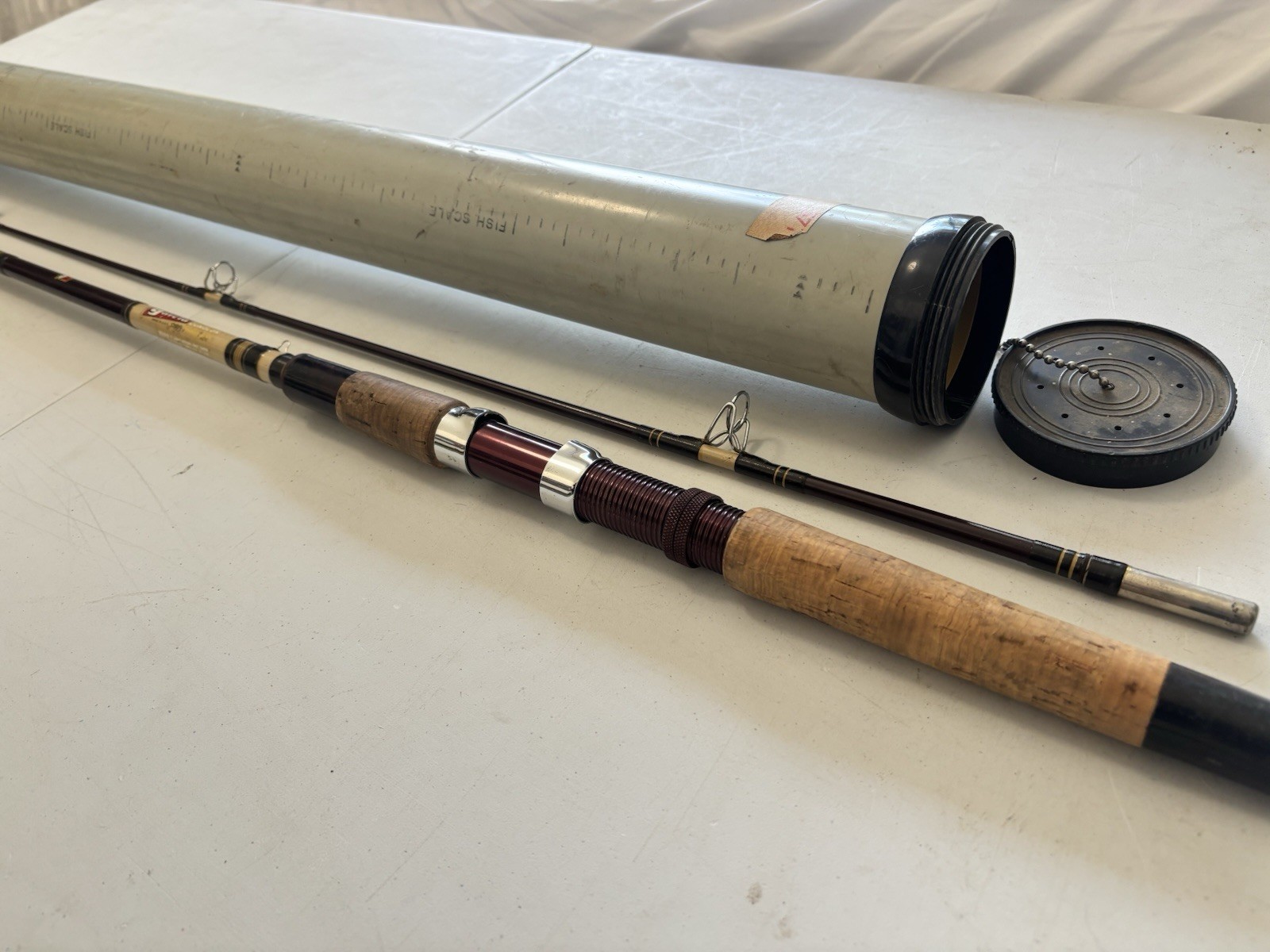 Rare VTG Garcia Conolon 2510-D 2 Star 7\' 2pc Spinning Rod Excellent Cond & Tube Rare VTG Garcia Conolon 2510-D 2 Star 7\' 2pc Spinning Rod Excellent Cond & Tube