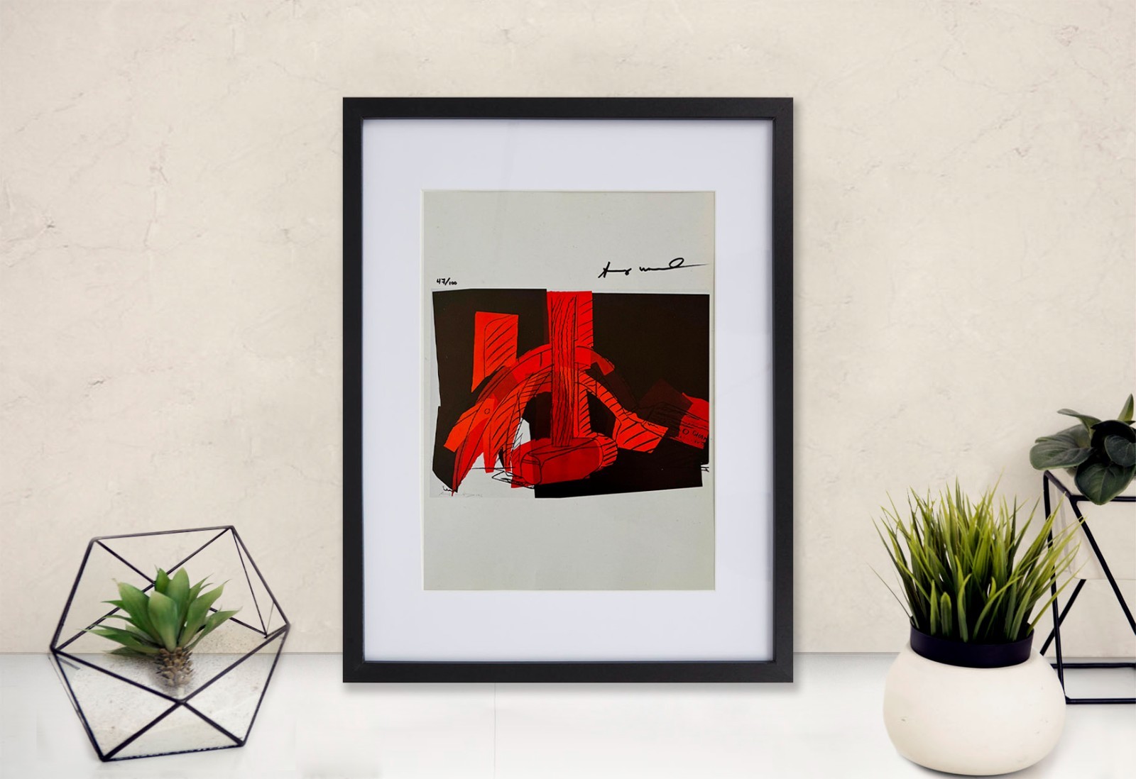Andy Warhol, Hand-Signed Original Print With COA + $3,500 USD Appraisal. Andy Warhol, Hand-Signed Original Print With COA + $3,500 USD Appraisal.