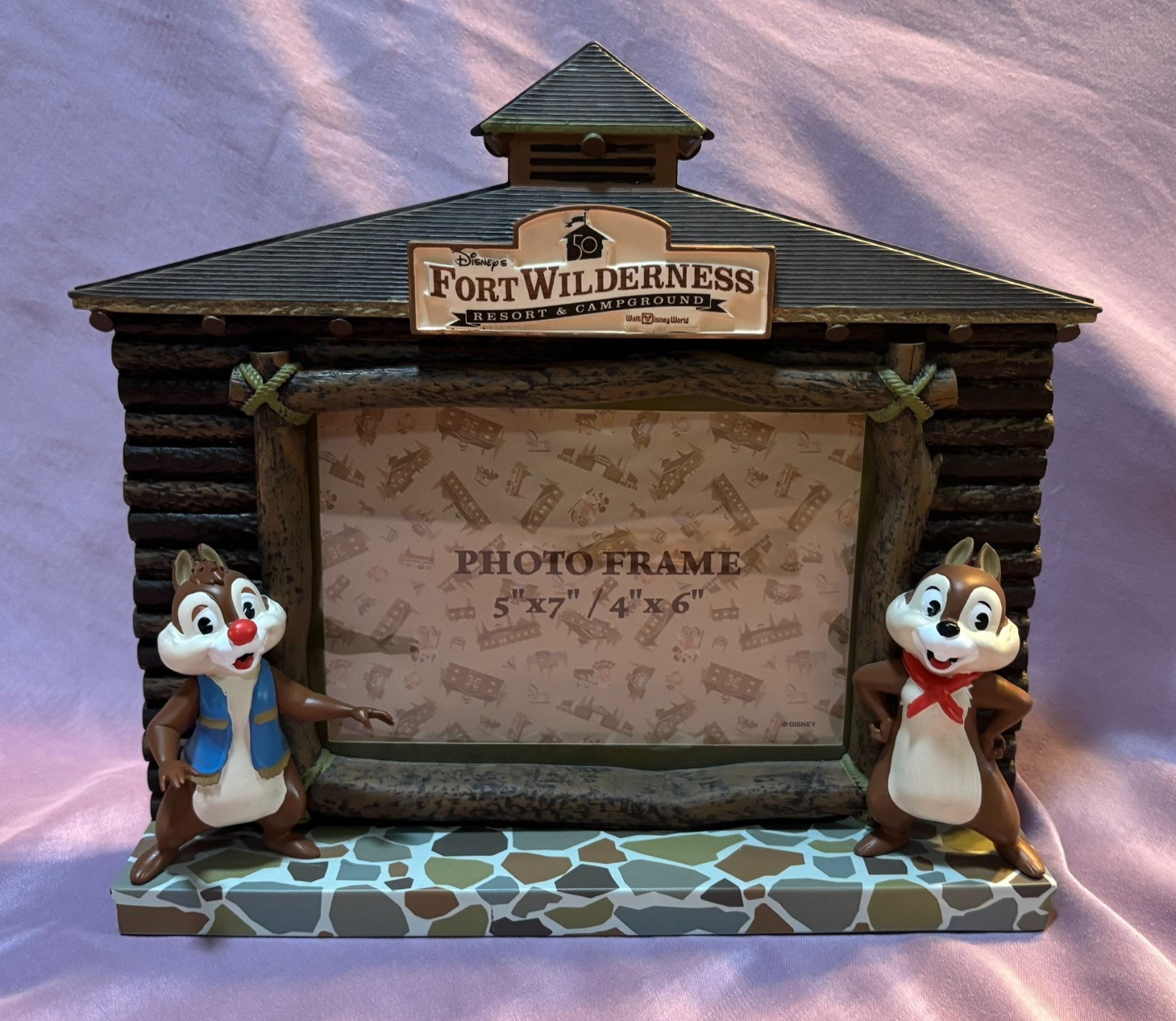 Disney's Fort Wilderness Chip & Dale 5 x 7 photo frame