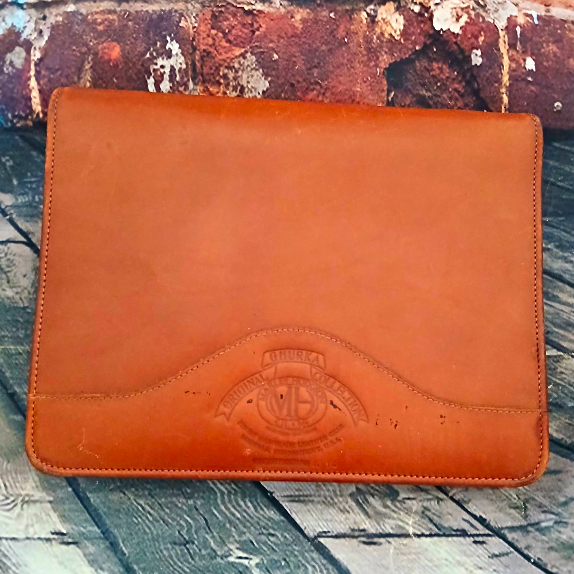 Ghurka Original Collection Leather Ring-Bound Planner Address Book ES-3 Undated