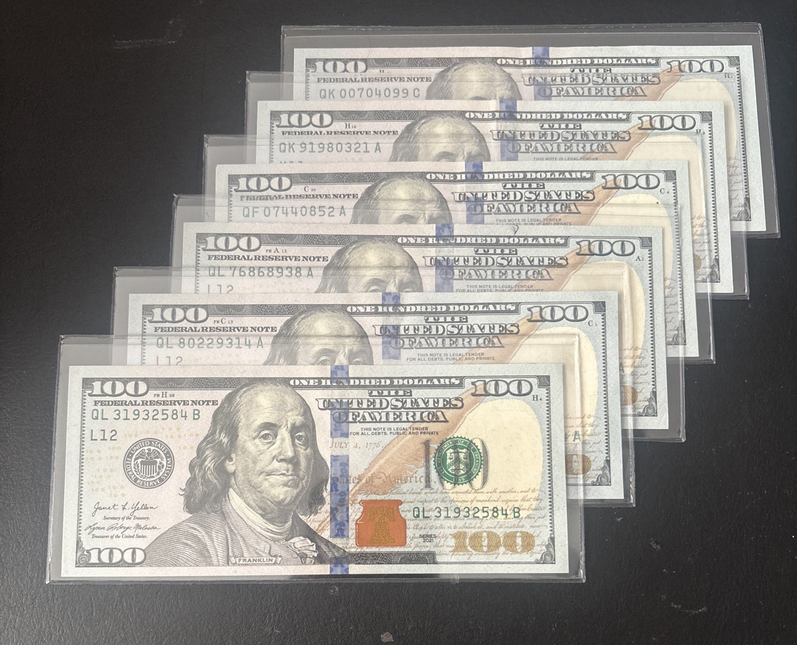 $100 Bill (One Hundred Dollar Bill) – Lightly Circulated- 2021 Series