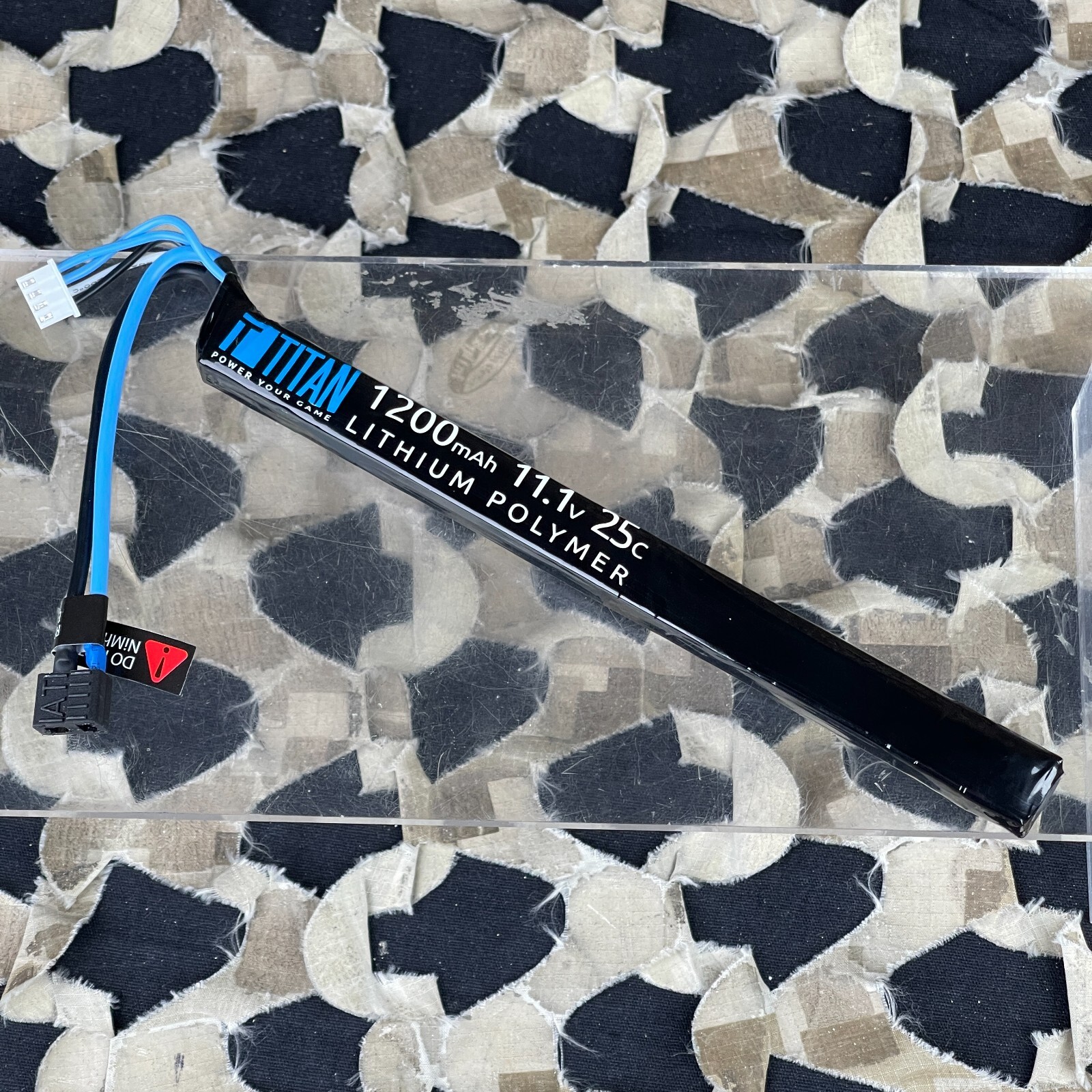 NEW Titan 1200mAh 11.1V 25C AK Style Stick T-Plug (Deans) Airsoft Battery (2244)