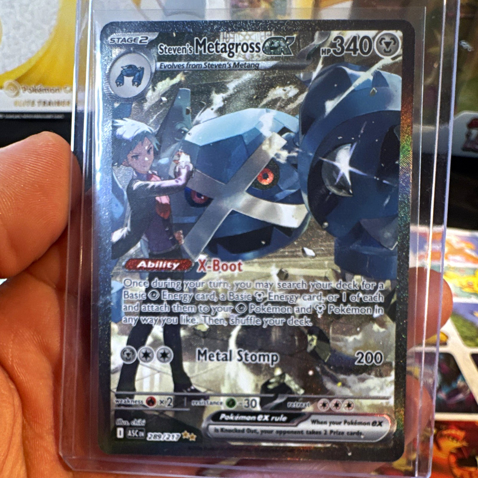 Steven's Metagross ex Astral Radiance Ultra Rare Full Art Holo EN 233/182 Steven's Metagross ex Astral Radiance Ultra Rare Full Art Holo EN 233/182