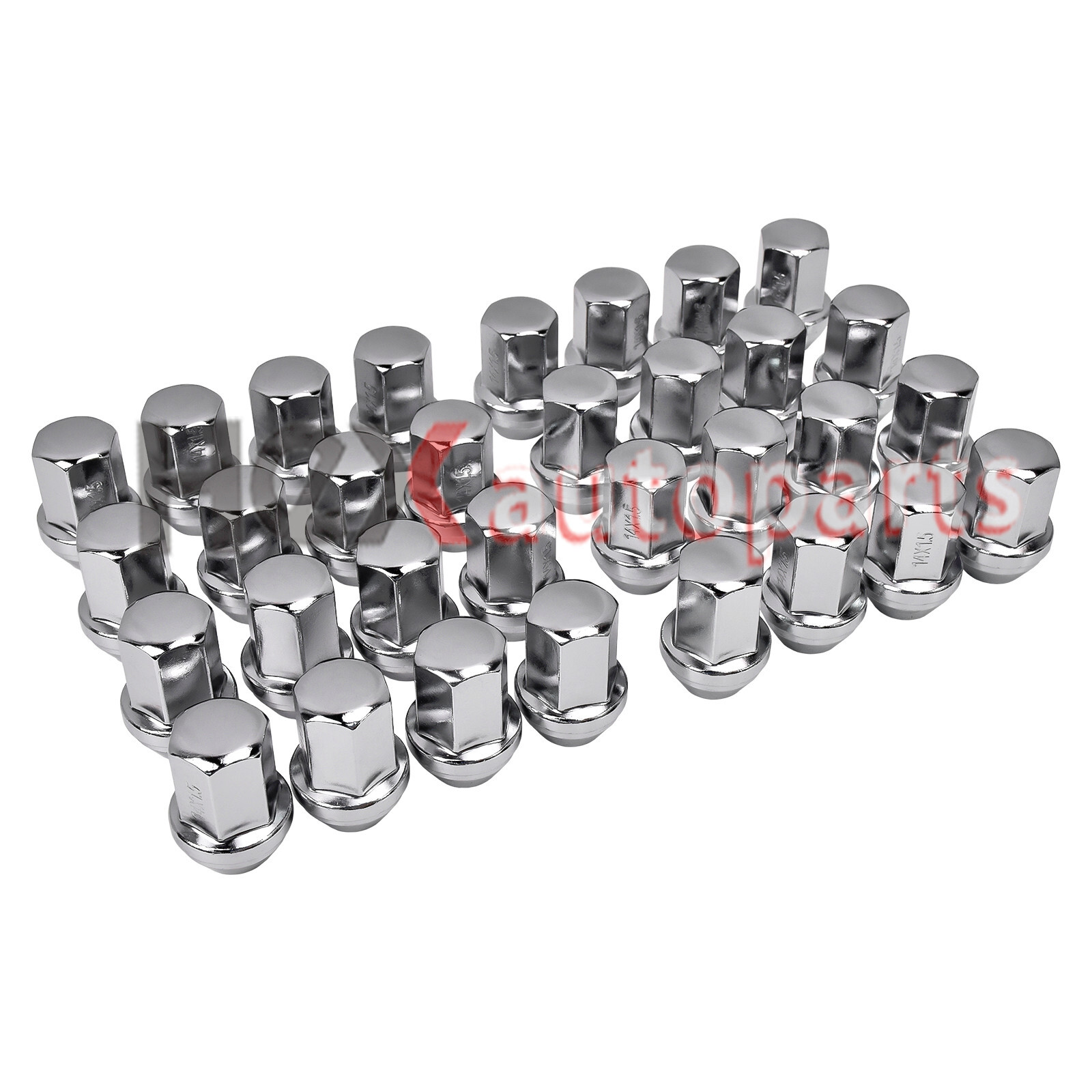 32PC Chrome Lug Nuts 14x1.5 for Chevy GMC Avalanche Silverado 2500 3500 HD Ram 32PC Chrome Lug Nuts 14x1.5 for Chevy GMC Avalanche Silverado 2500 3500 HD Ram