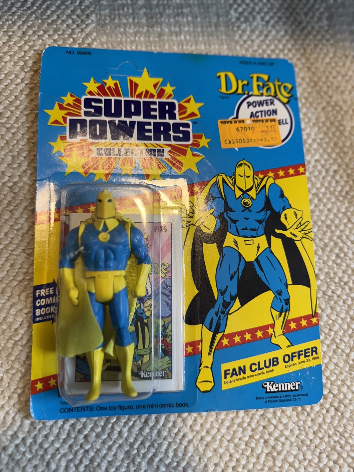 DC Comics Dr. Fate 1985 Kenner Super Powers Action Figure – Vintage – MOC Sealed