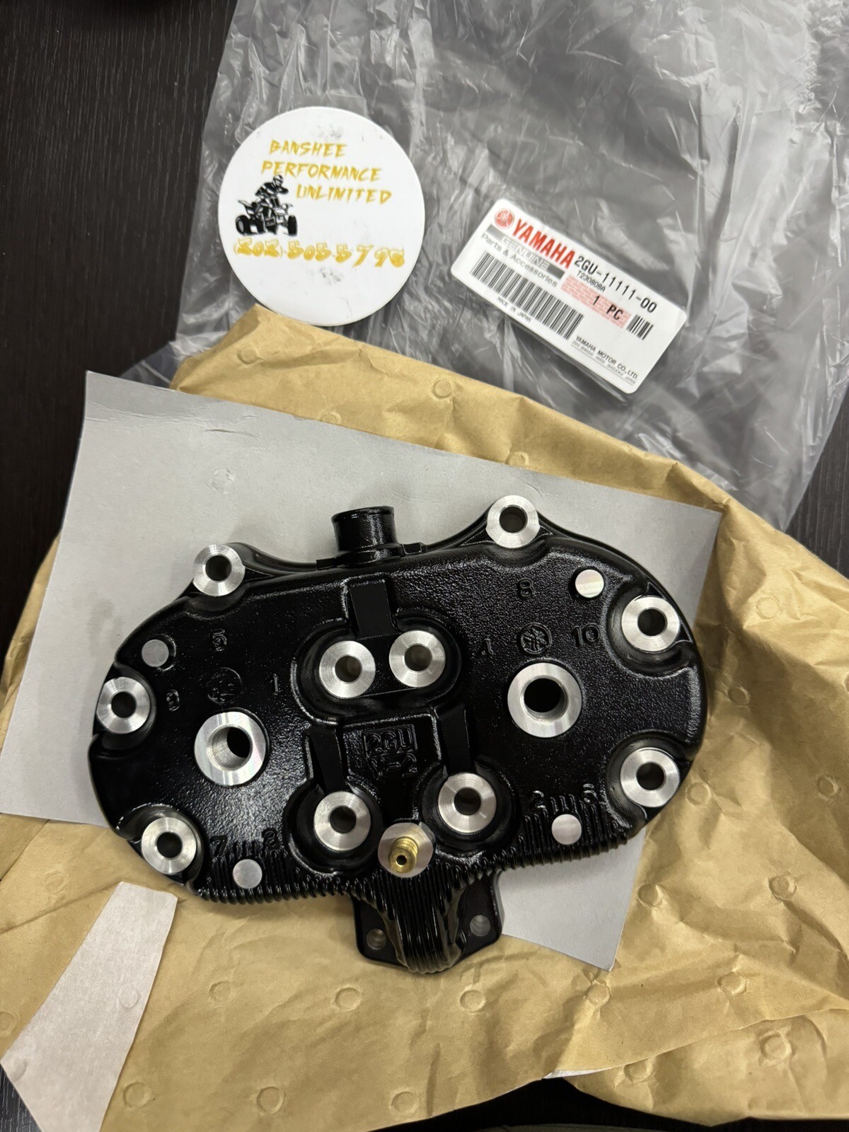 Yamaha Banshee 350 Twin  Cylinder Head Genuine OEM Yamaha 2GU-11111-00-00